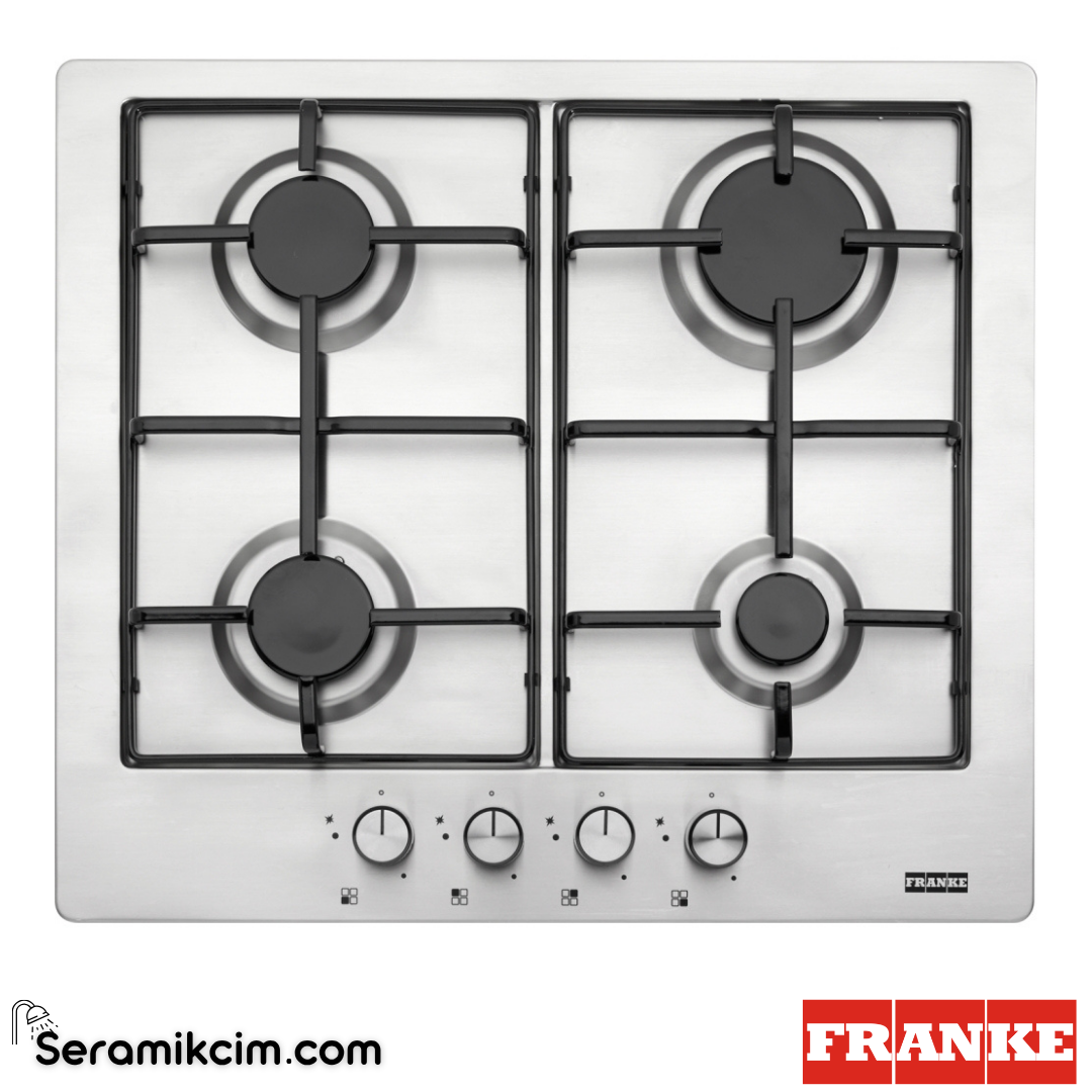 Franke Smart Linear FHNL 604 4G XS E Tezgahüstü 4 Gözlü 580x510mm Gazlı Ocak Inox 106.0489.620