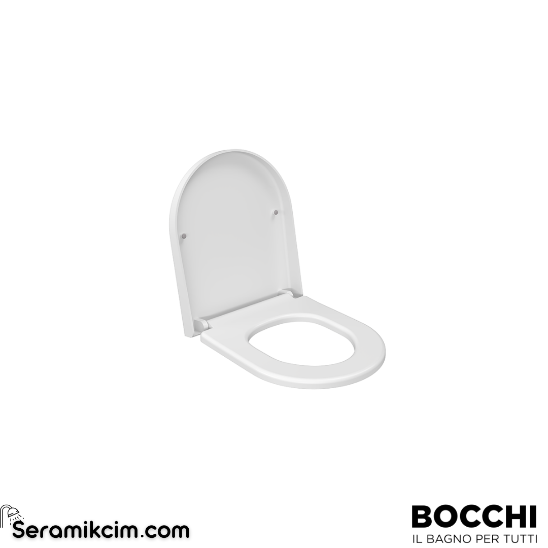 Bocchi Pure S Kısa Klozet Kapağı Mat Beyaz A0302-002