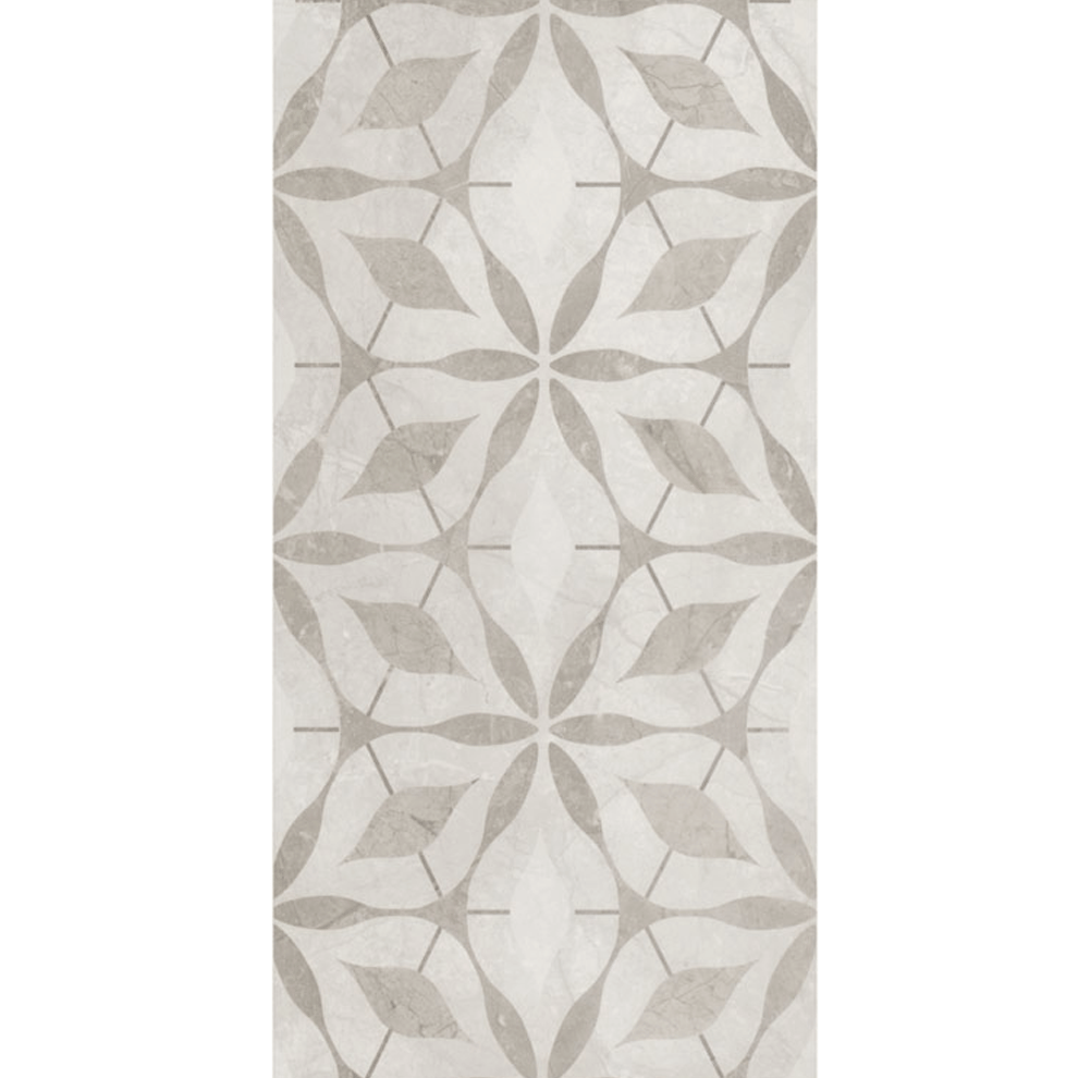 Çanakkale Seramik Fon-50235 Tuna Floral Dekor Kemik Kahve  30X60 - 310100203632