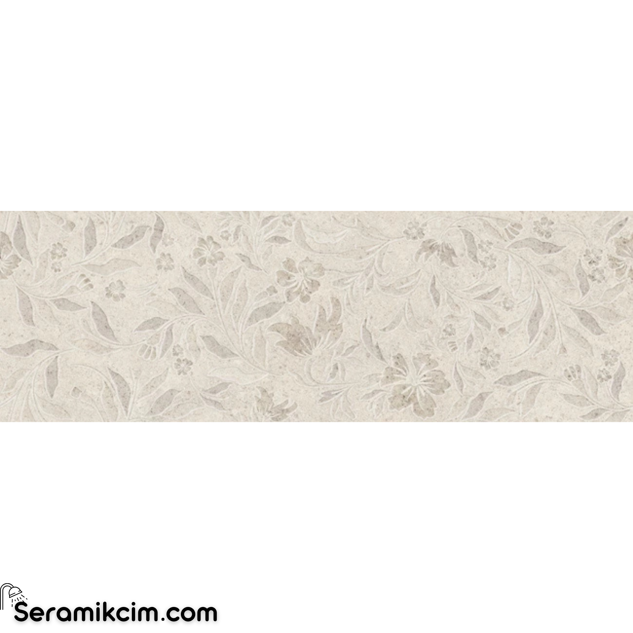 Çanakkale Seramik Rm-6932R Arte Calcario Bej Floral Dekor 40X120 R