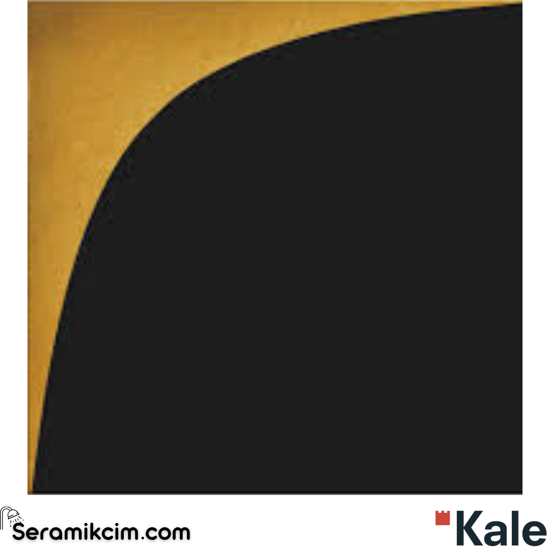 Çanakkale Seramik Rmdk-1001 Rumi Siyah-Altın M 20X20