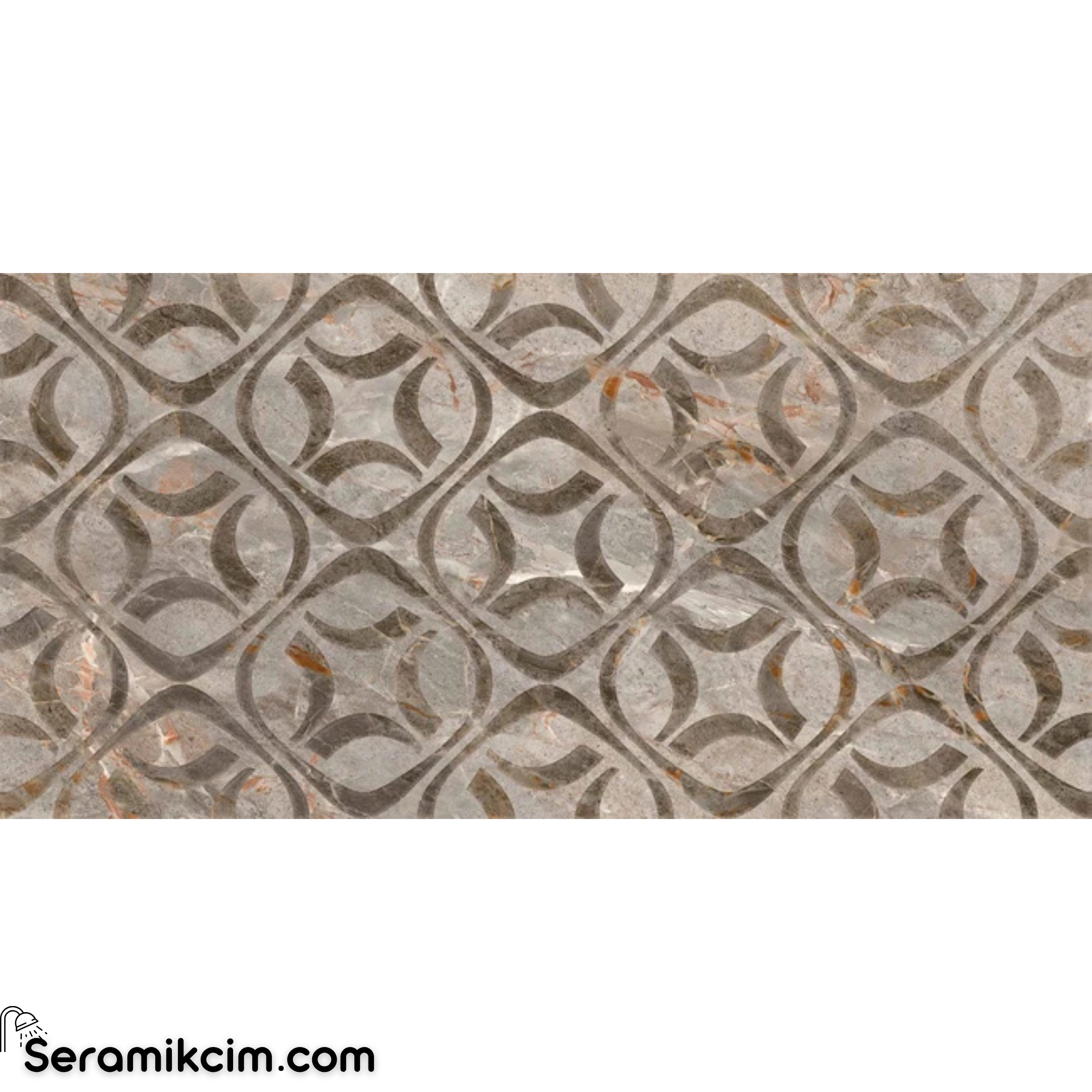 Çanakkale Seramik Rp-5115R Vetra Taupe Geometrik Dekor 40X80 R