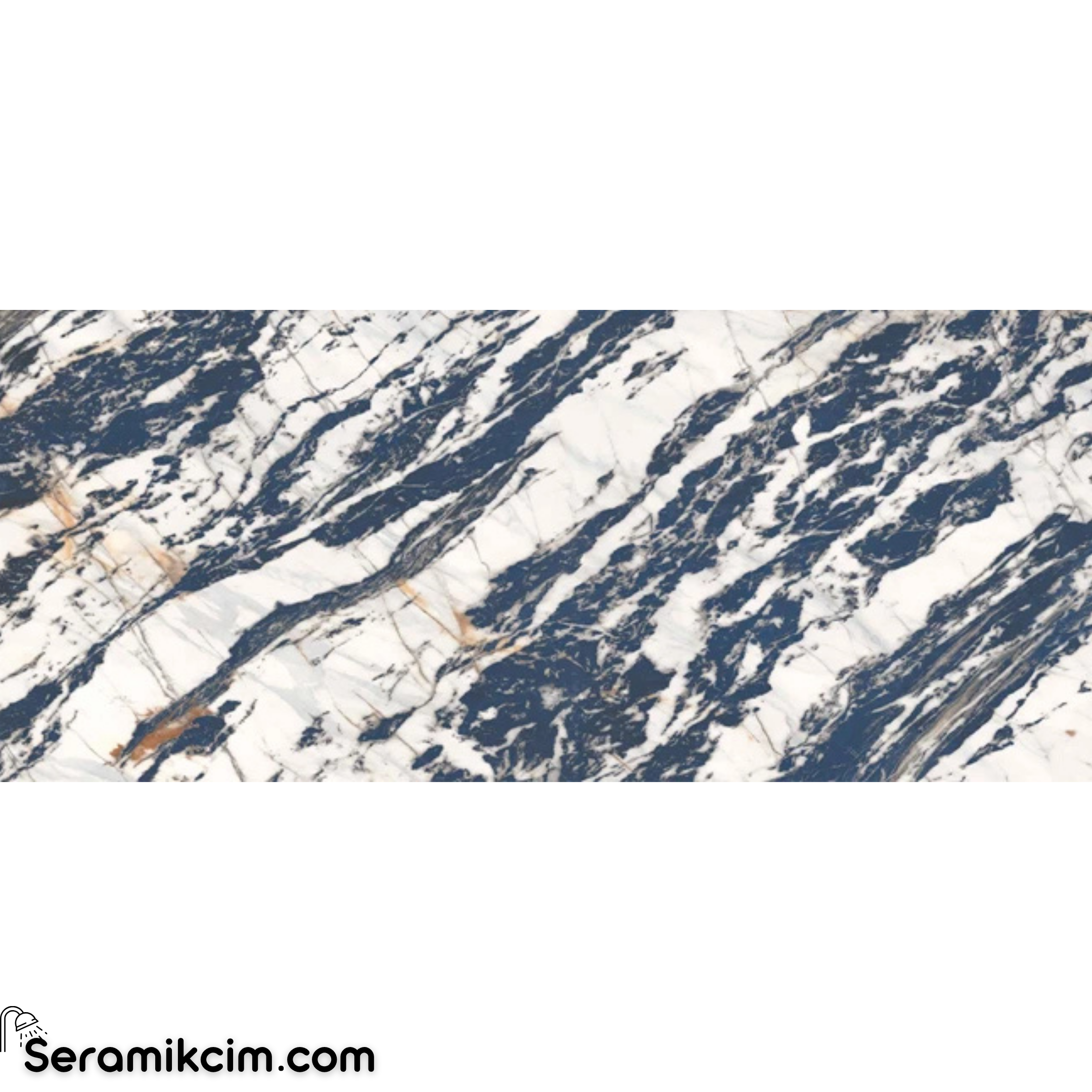 Çanakkale Seramik Tiffany  Blue Modül B 120X280 6mm Parlak 120X280