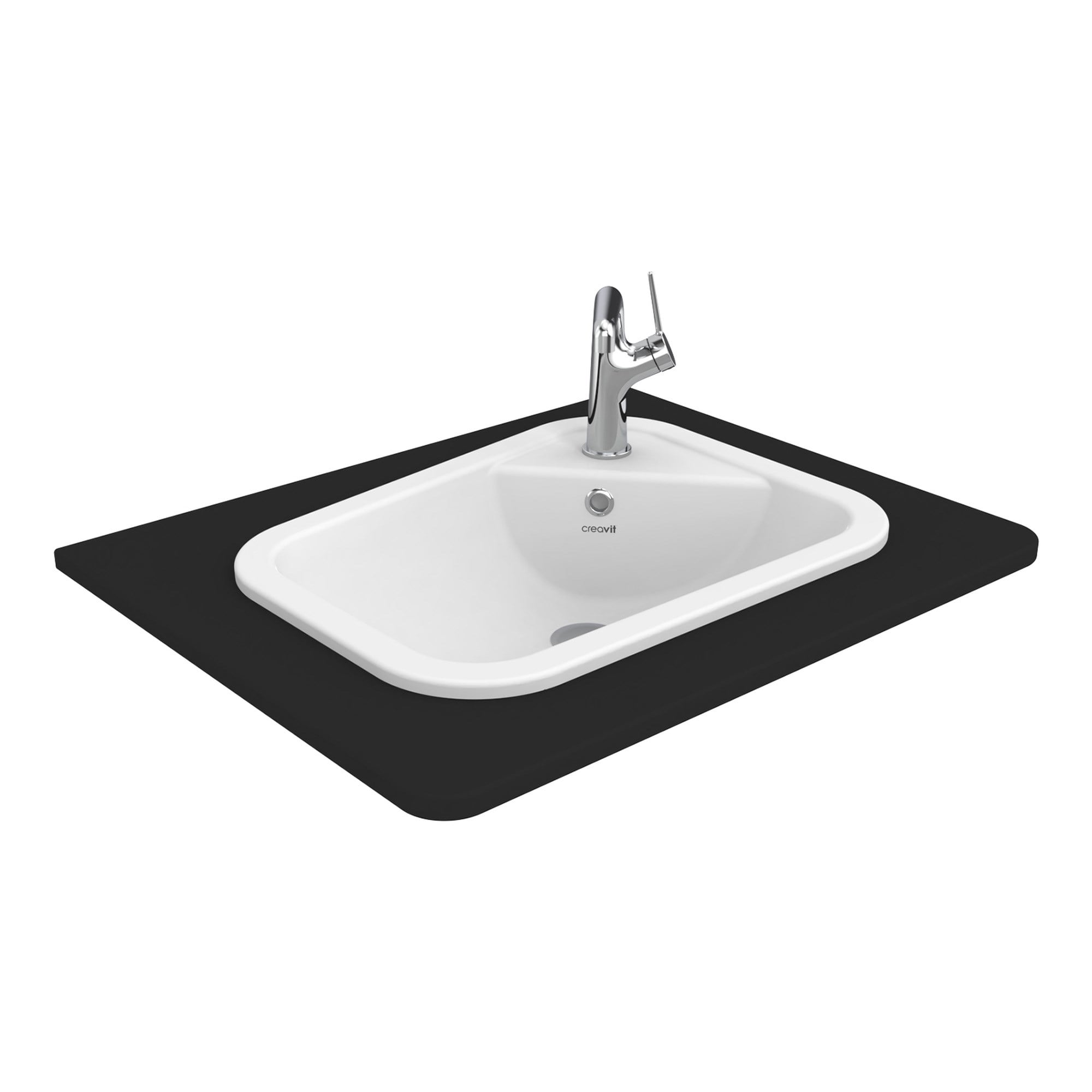 Creavit Costa 55x38 cm Tezgah Üstü Lavabo Extra Beyaz CS055-00CB00E-0000