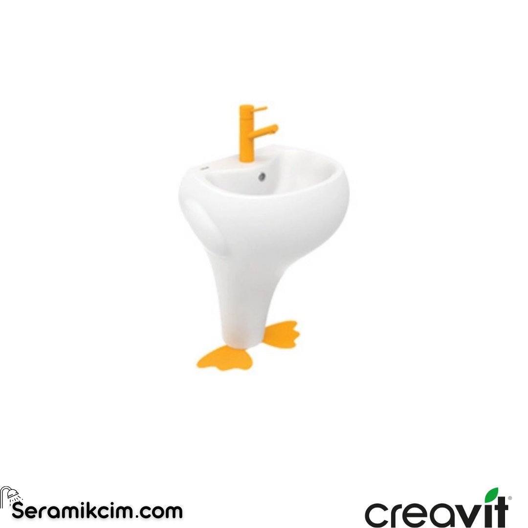 Creavit Ducky Lavabo 40x52 cm Extra Beyaz DC052-00CB00E-0000