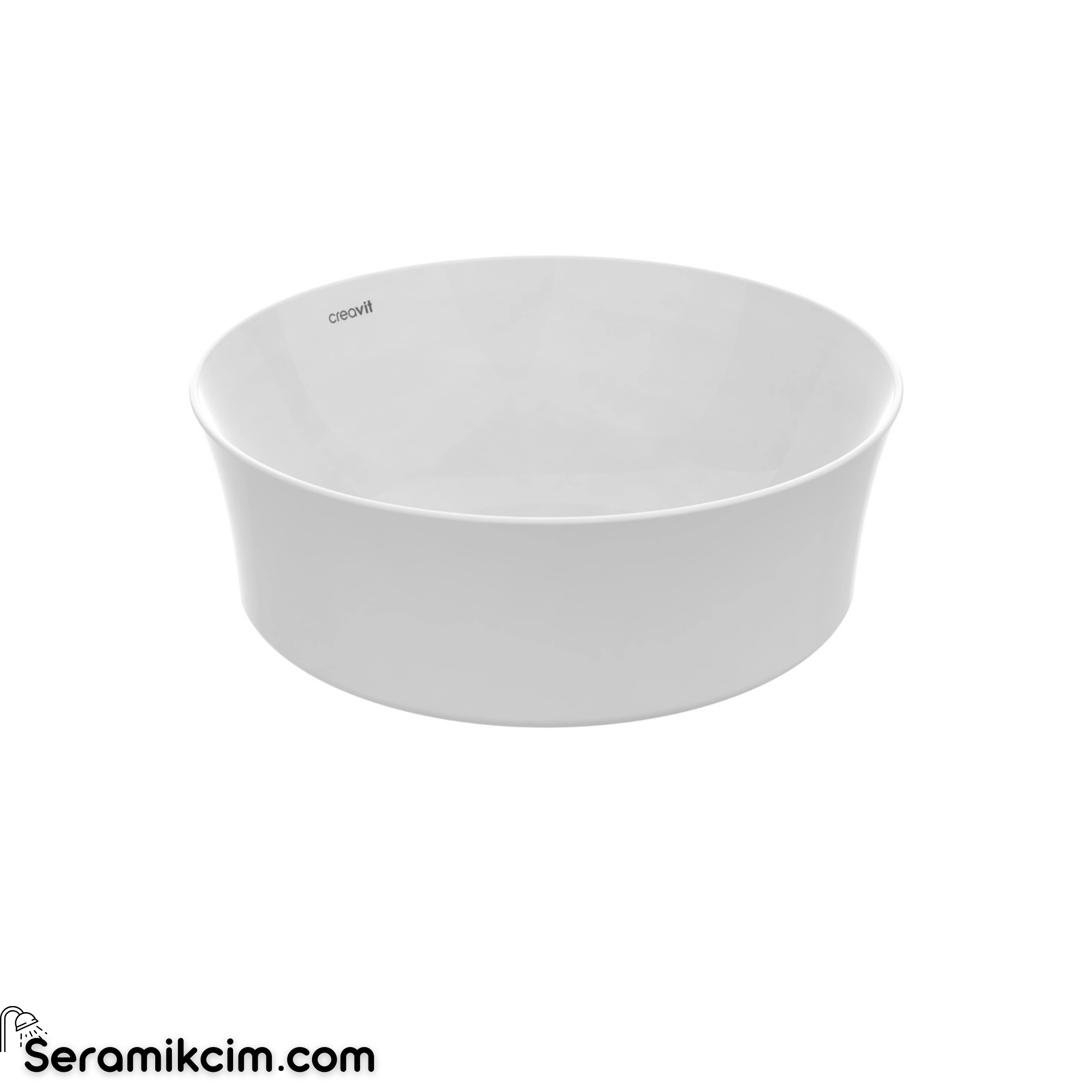 Creavit Fiore 40x40 cm Tezgah Üstü Lavabo Extra Beyaz FI140-00CB00E-0000