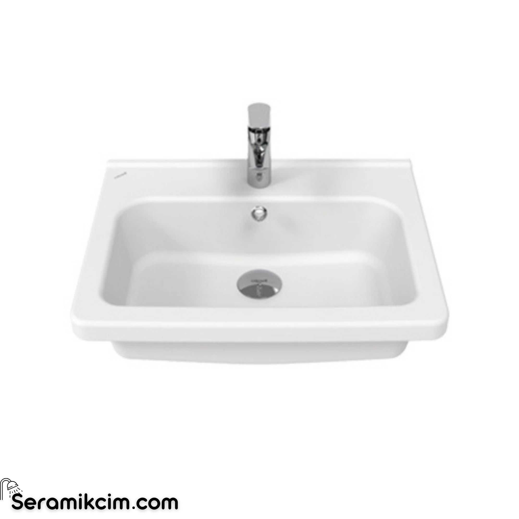 Creavit İpek Etajerli Lavabo 60 cm Extra Beyaz IP060-00CB00E-0000