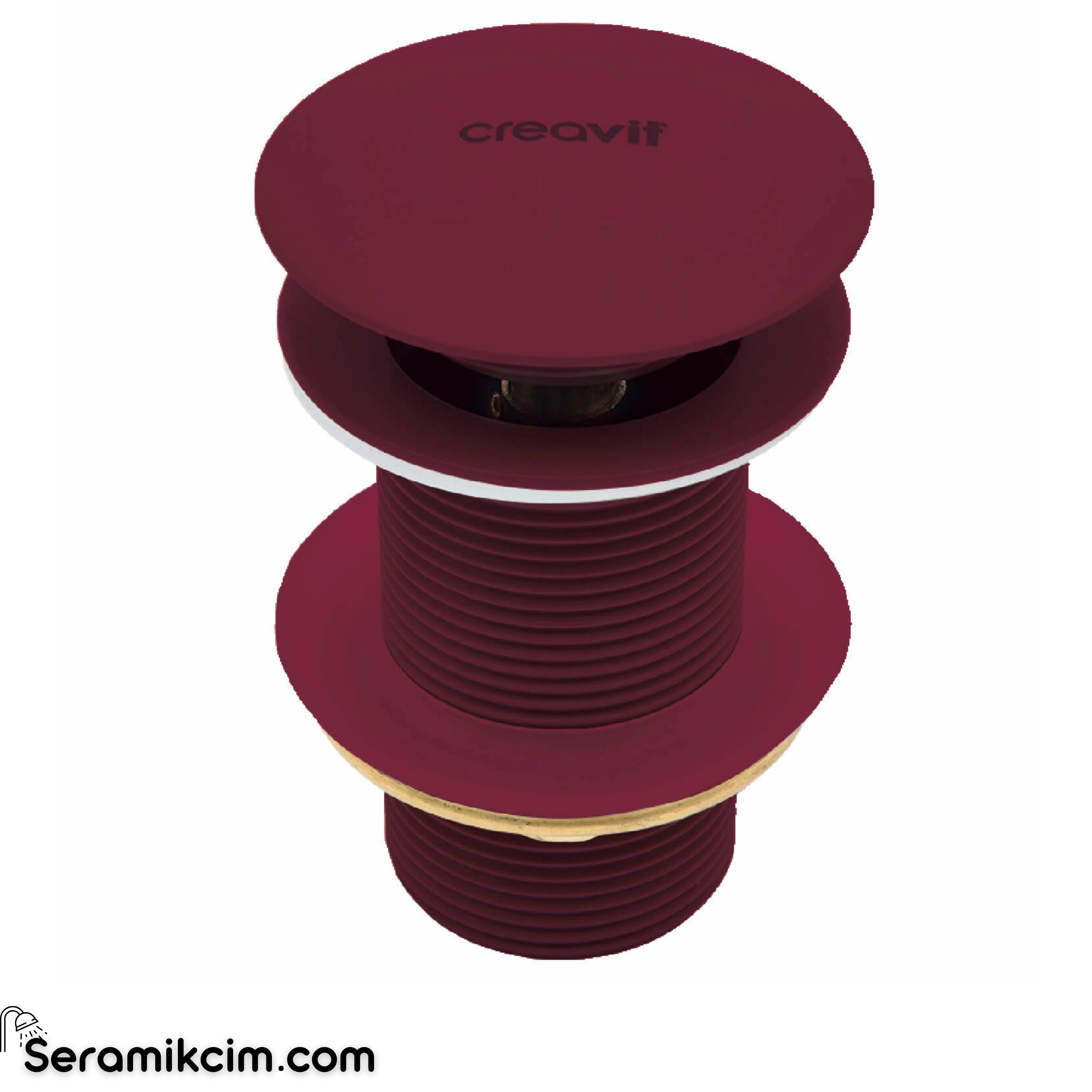Creavit Lavabo Sifon Başlığı Pop-up Tşmsz Berry SFU.SF030.BRY