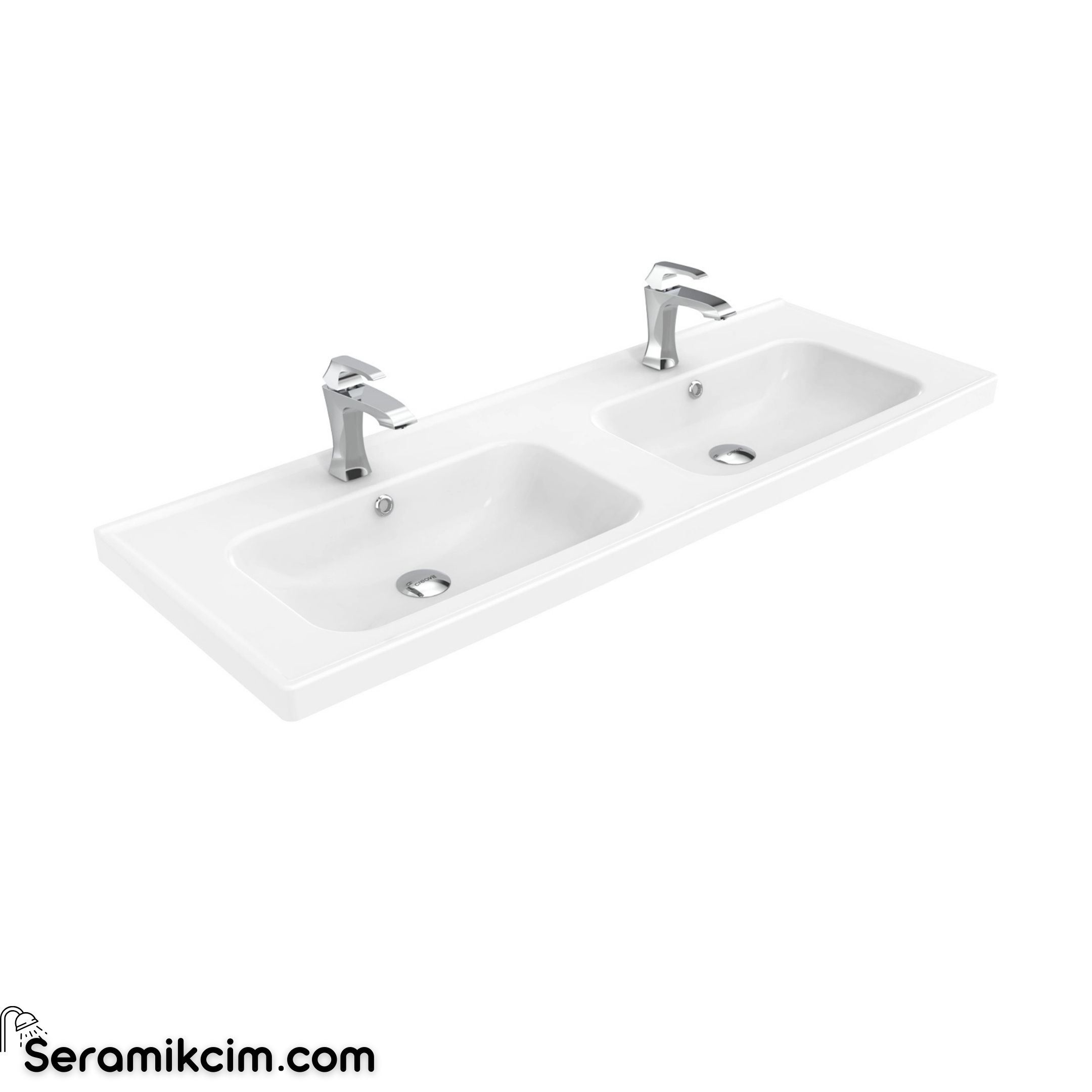 Creavit Obi 130 cm Etajerli Dolap Lavabo Extra Beyaz OB130-00CB00E-0000