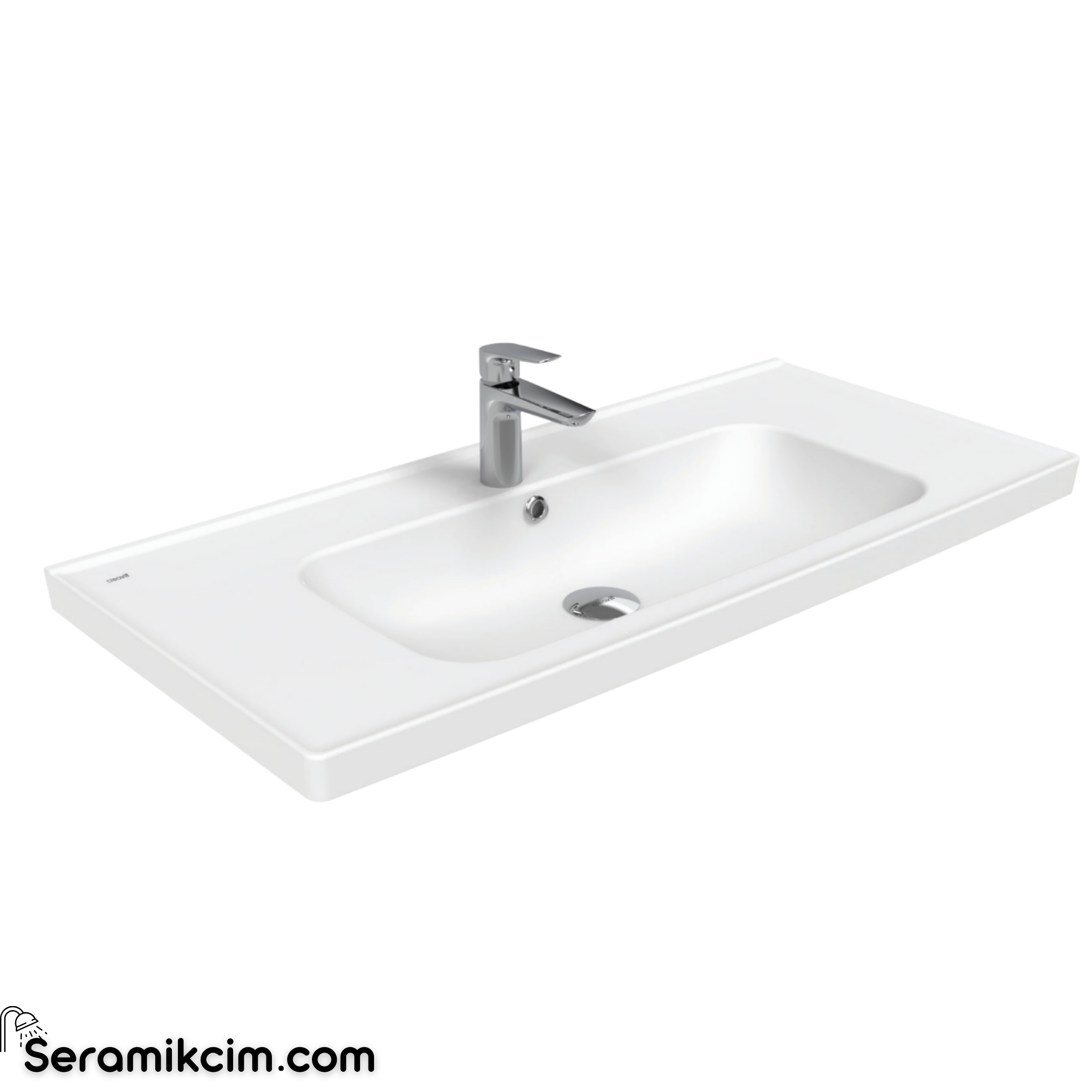 Creavit Obi Etajerli Dolap Uyumlu Lavabo 100cm Extra Beyaz OB100-00CB00E-0000