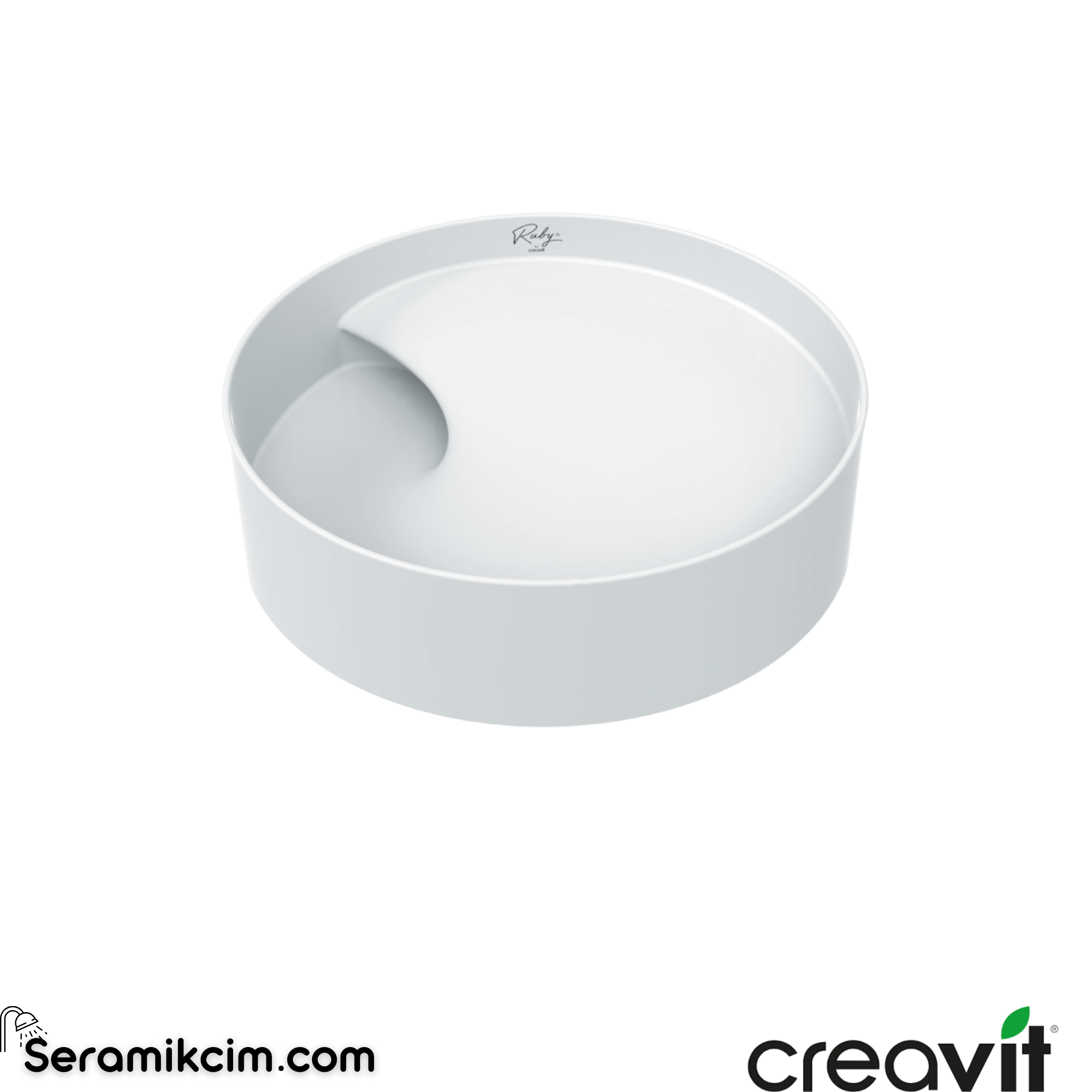 Creavit Ruby Tezgah Üzeri Lavabo Ø40 cm  RB141-00CB42E-0000