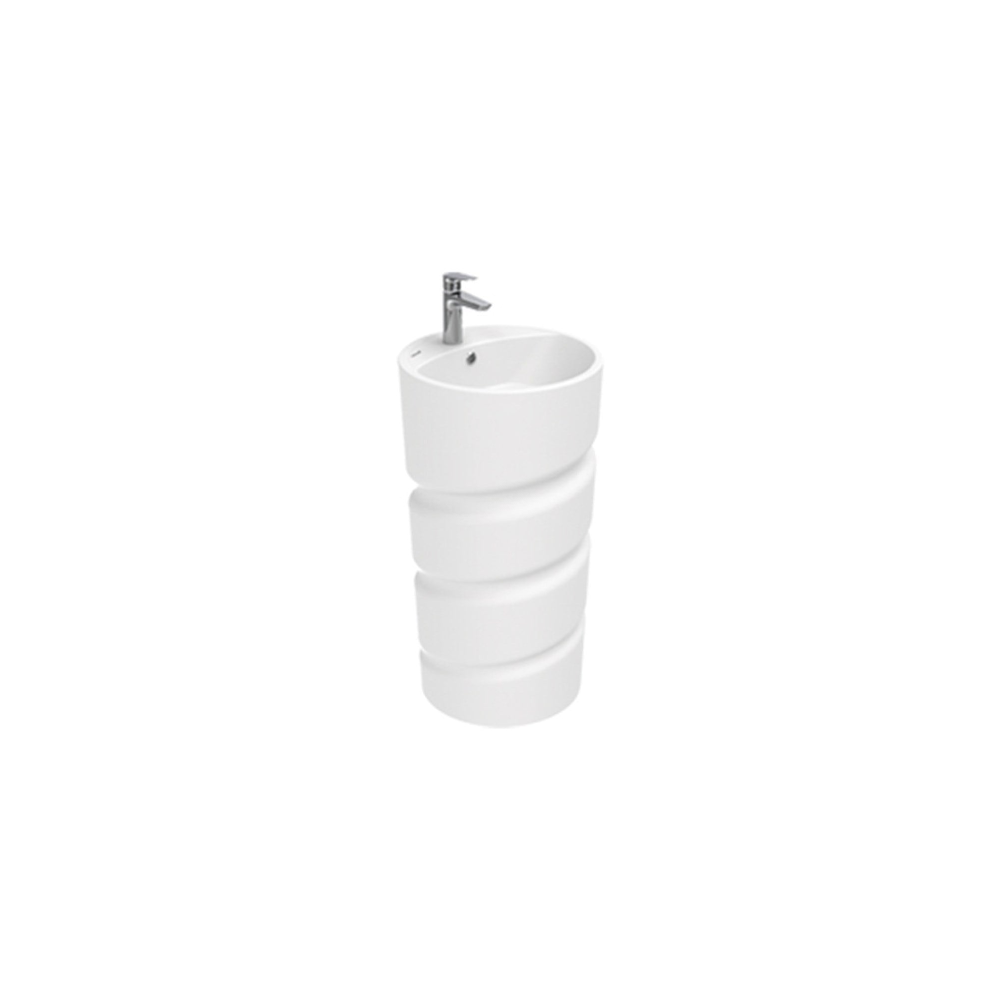 Creavit Spiral Monoblok Lavabo Delikli Extra Beyaz CL084-00CB00E-0000