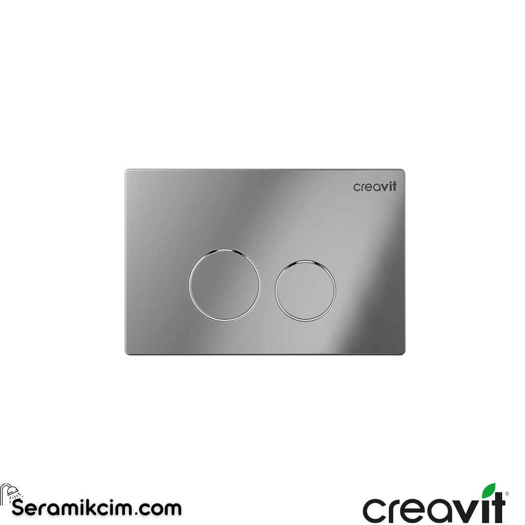 Creavit Terra Parlak Krom Kaplama Kumanda Paneli GP9004.00