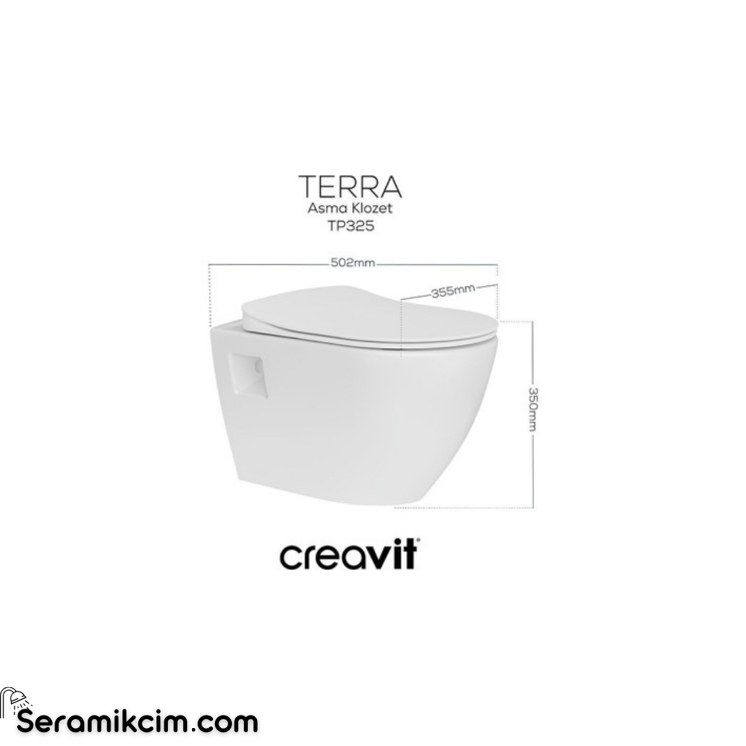 Creavit Terra Rim-Off Asma Klozet TP329-00CB00E-0000