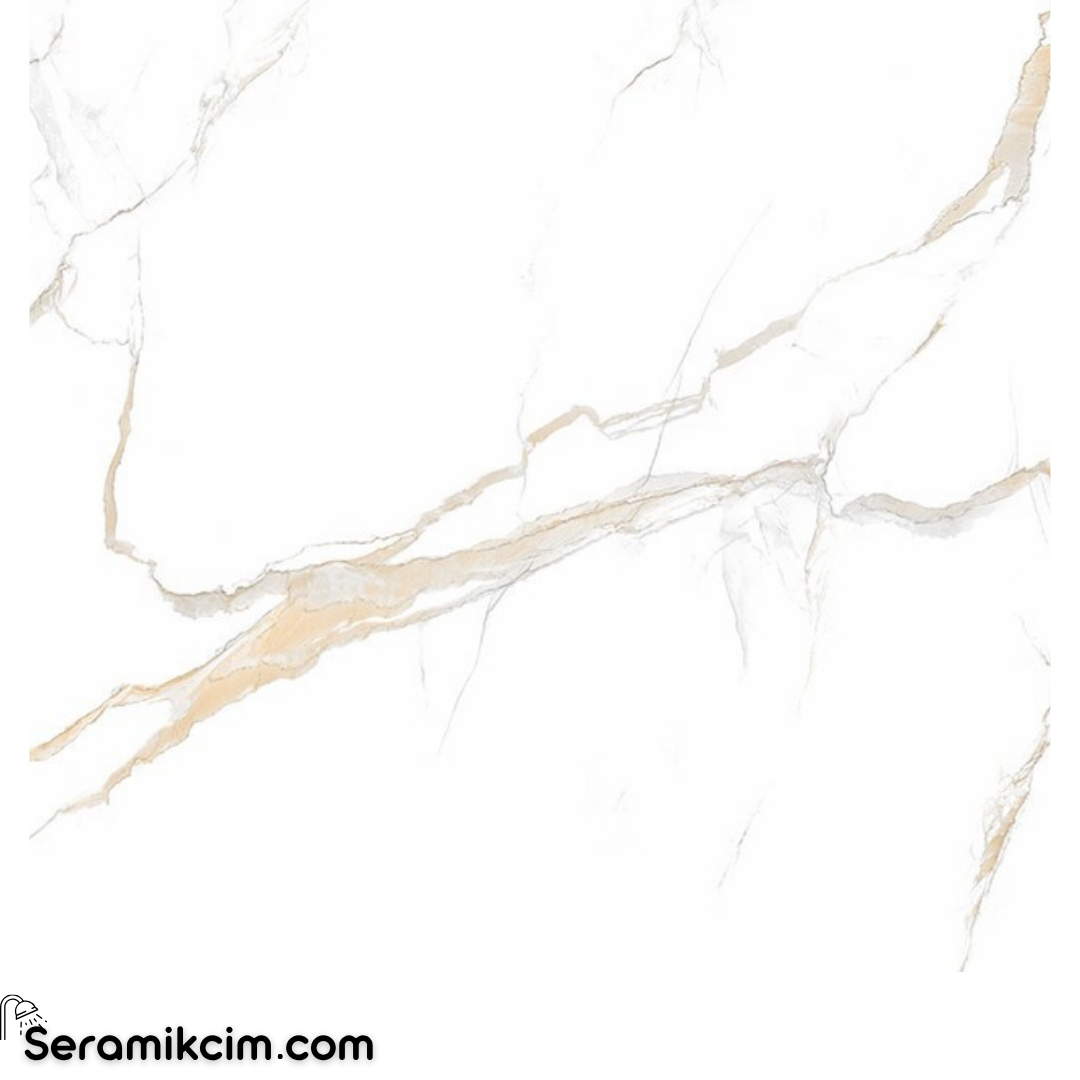 Cybele 80x80 Calacatta Gold Full Lappato (Parlak)