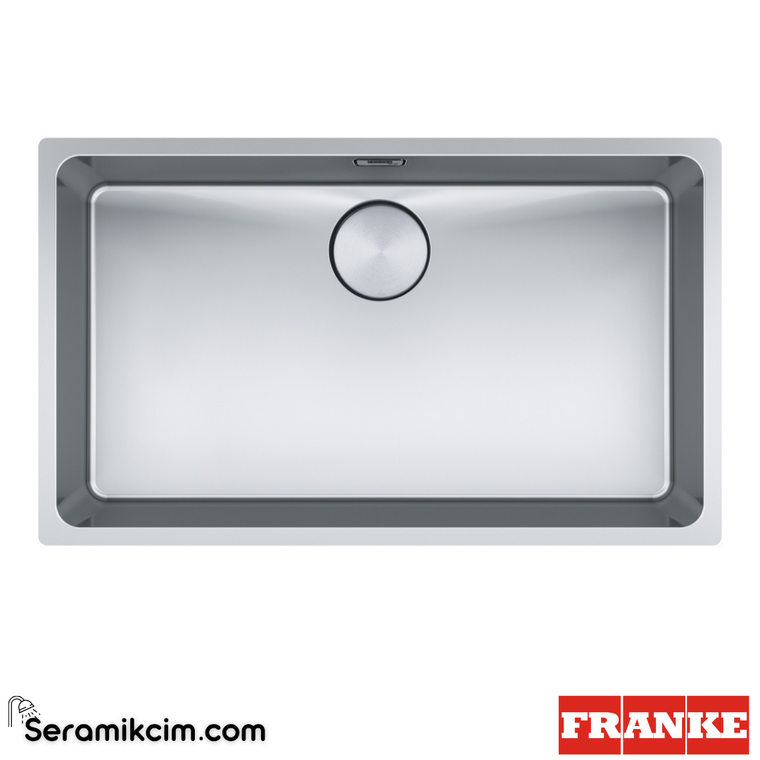 Franke Mythos MYX 110-70 Tezgahaltı Dikdörtgen 740x440mm Paslanmaz Çelik Eviye İnox 122.0654.859