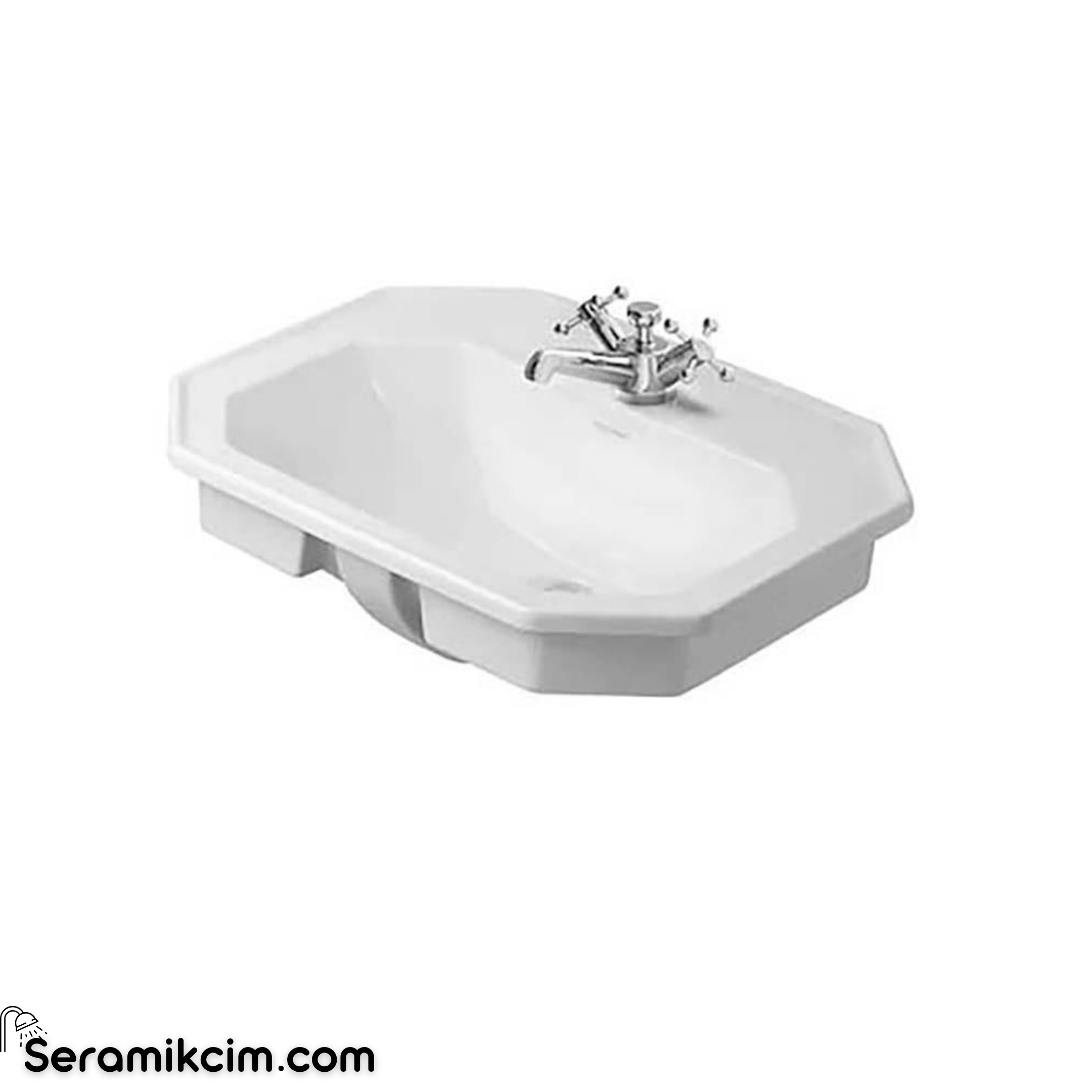 Duravit 1930 Seri Üstten Geçme Lavabo 80 Cm Tek Delikli