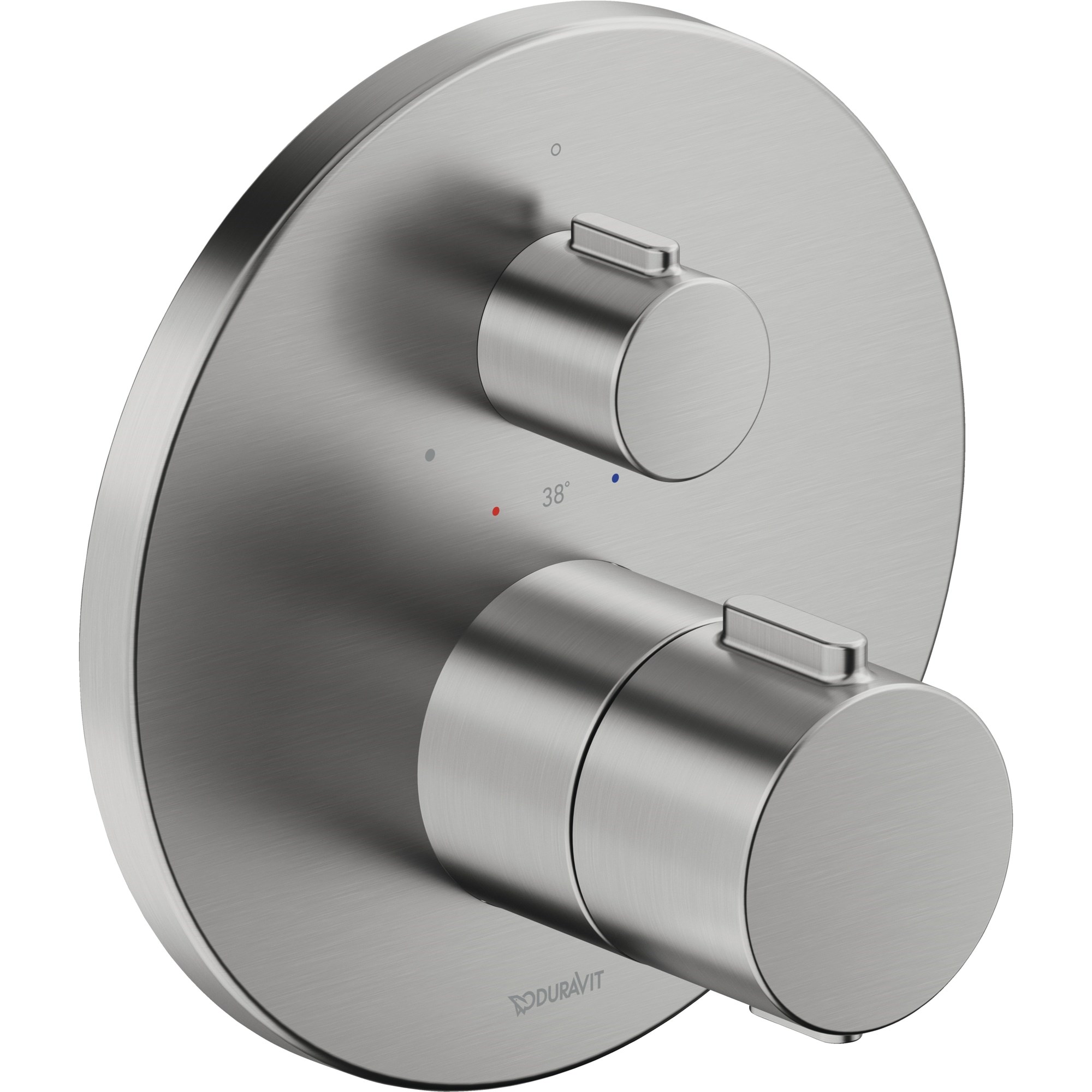 Duravit Ankastre Termostatik Batarya 1 Çıkışlı Fırçalı Paslanmaz Çelik TH4200016070