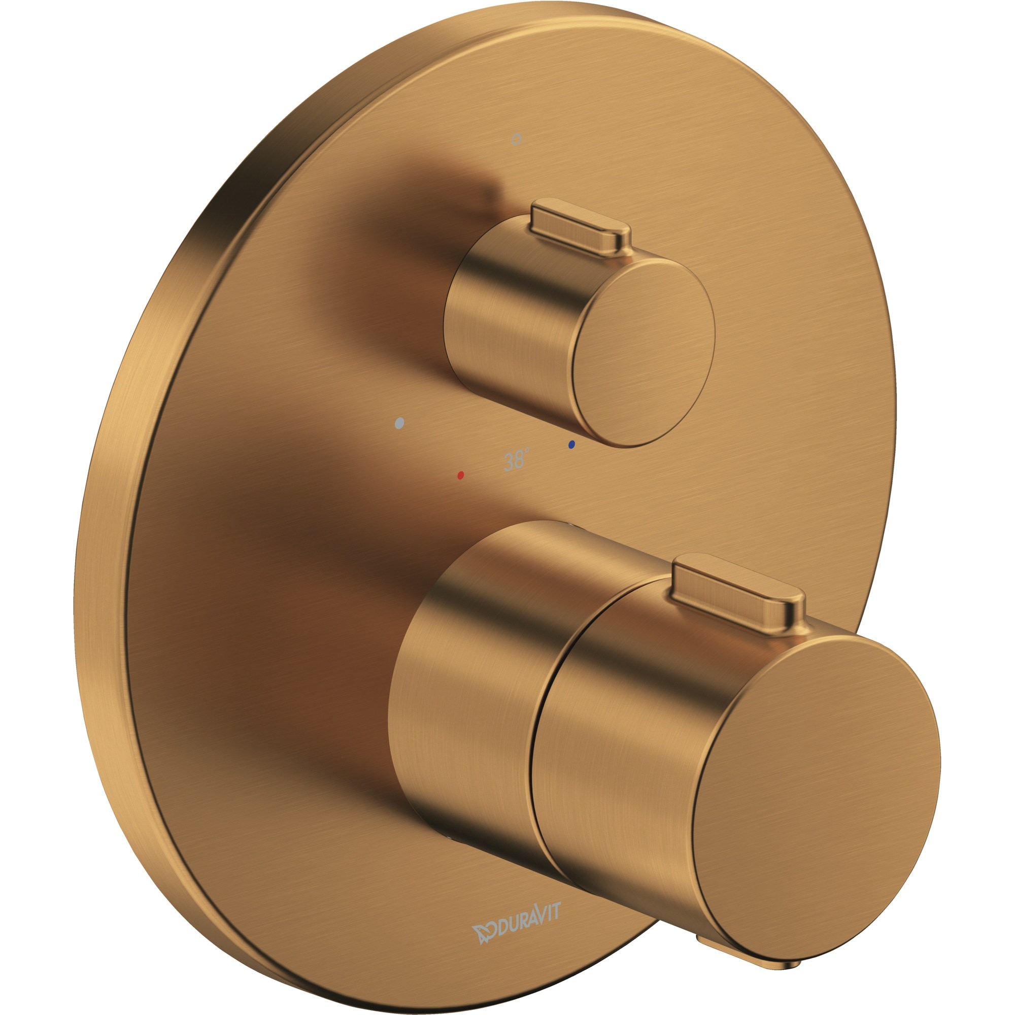 Duravit Ankastre Termostatik Batarya 1 Çıkışlı Fırçalı Bronz TH4200016004