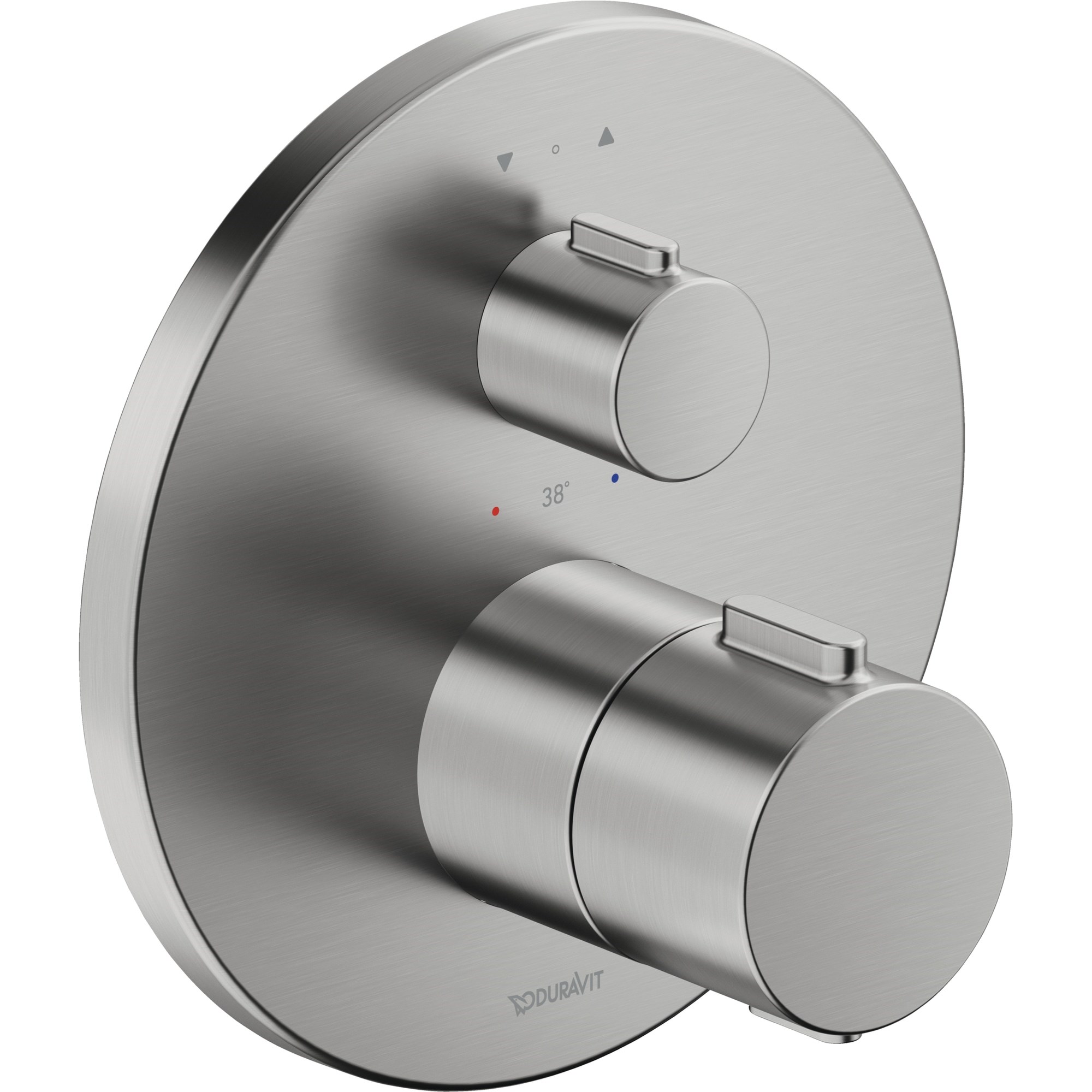Duravit Ankastre Termostatik Batarya 2 Çıkışlı Fırçalı Paslanmaz Çelik TH4200014070