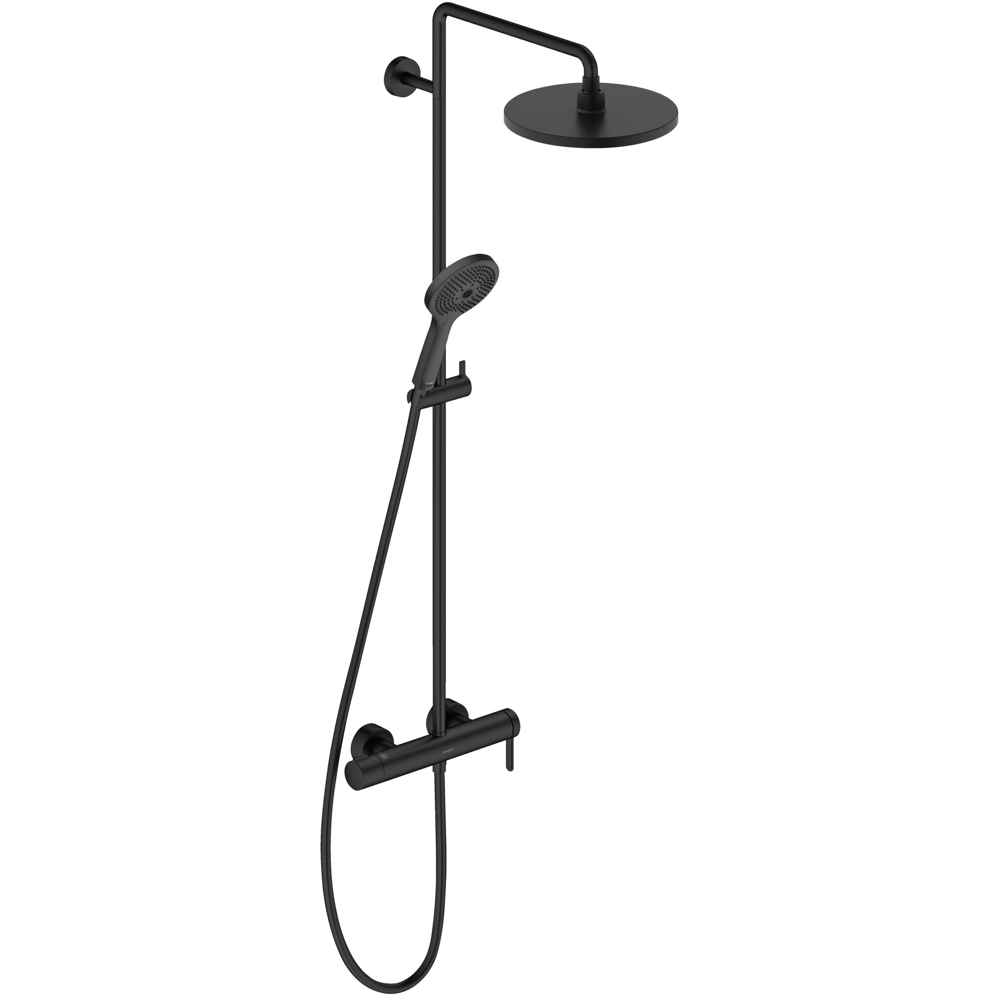 Duravit C.1 Duş Sistemi 2 Çıkışlı Mat Siyah C14280007046