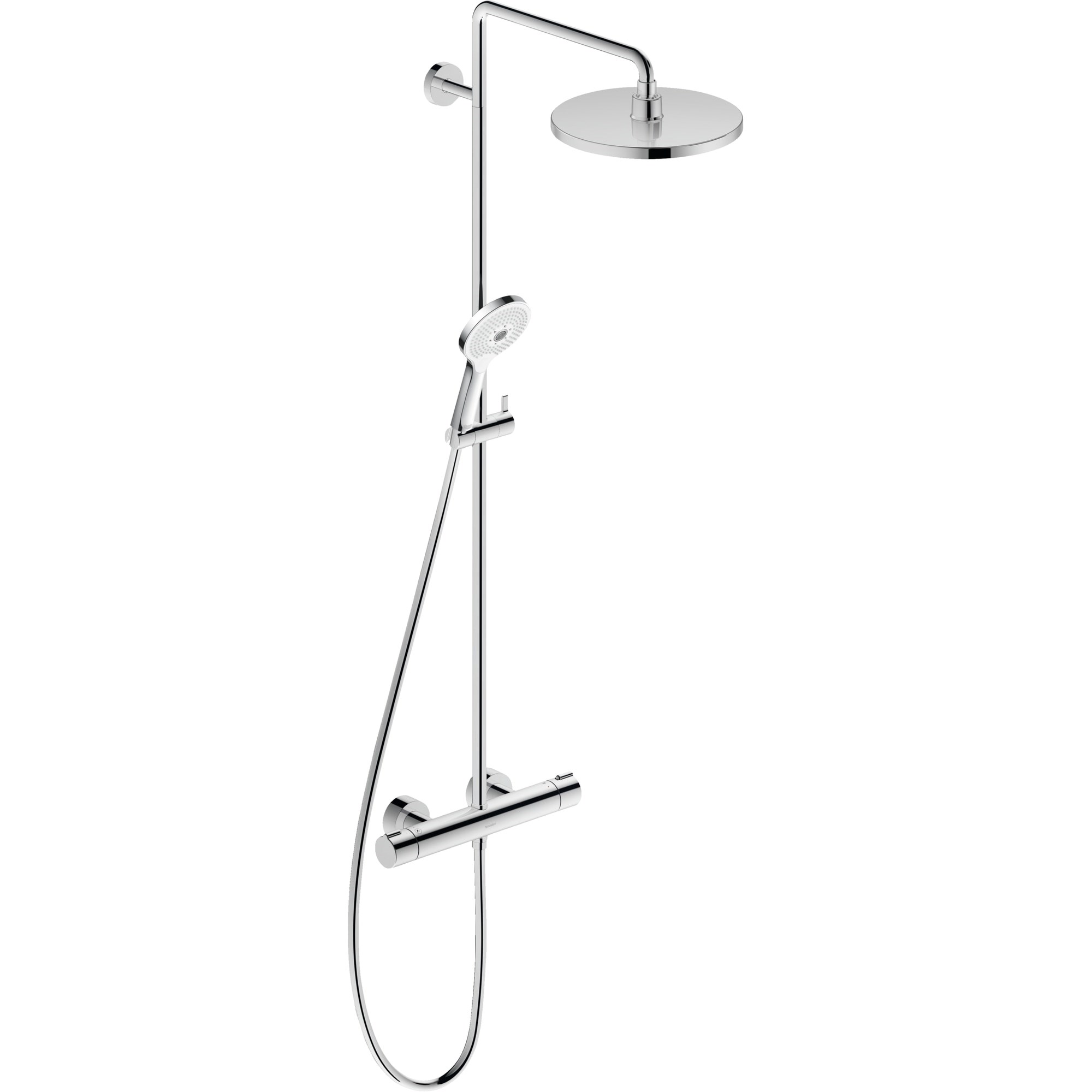 Duravit C.1 Termostatik Duş Sistemi 2 Çıkışlı Krom C14280008010