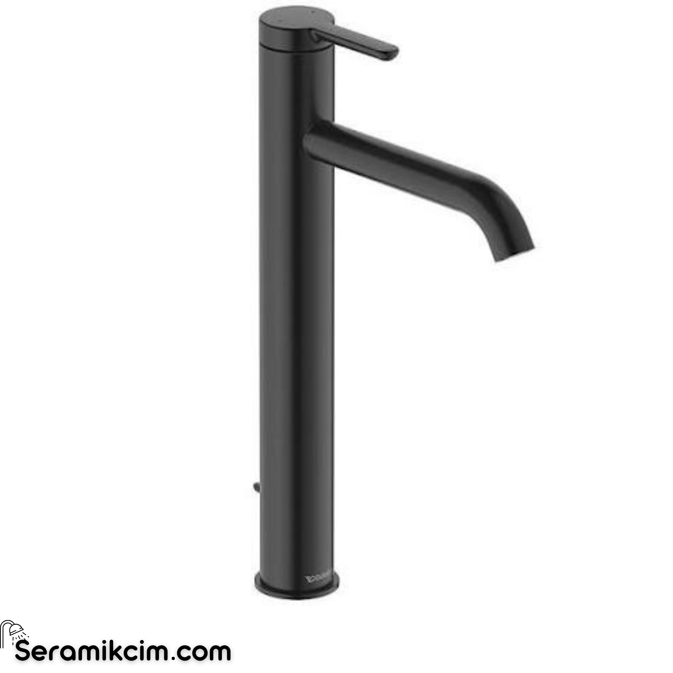 Duravit C.1 Çanak Lavabo Bataryası (XL Boy) Sifon Kumandalı, Mat Siyah C11040001046