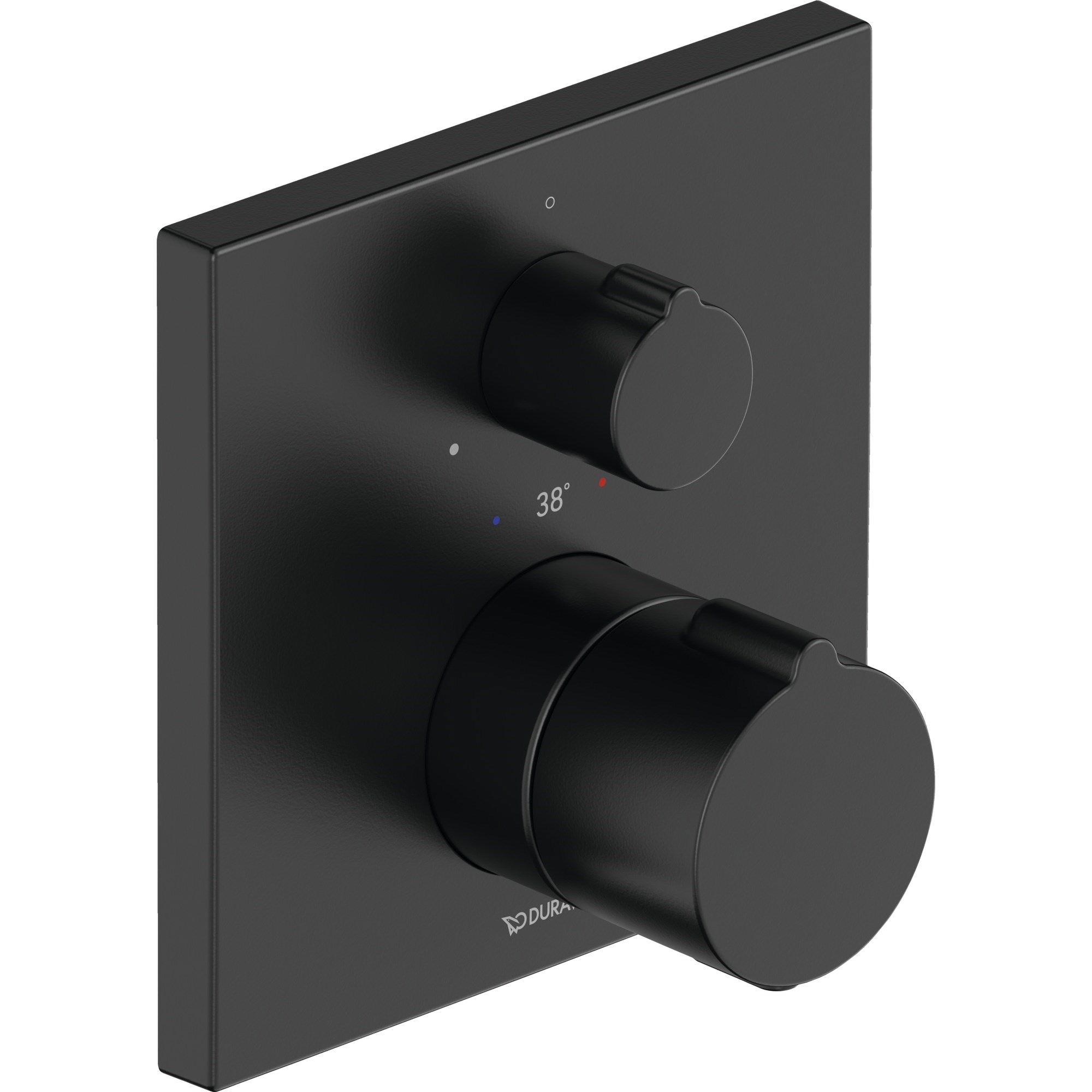 Duravit C.1 Ankastre Termostatik Duş Bataryası Tek Yollu (Sıva Üstü Grubu) Mat Siyah C14200015046