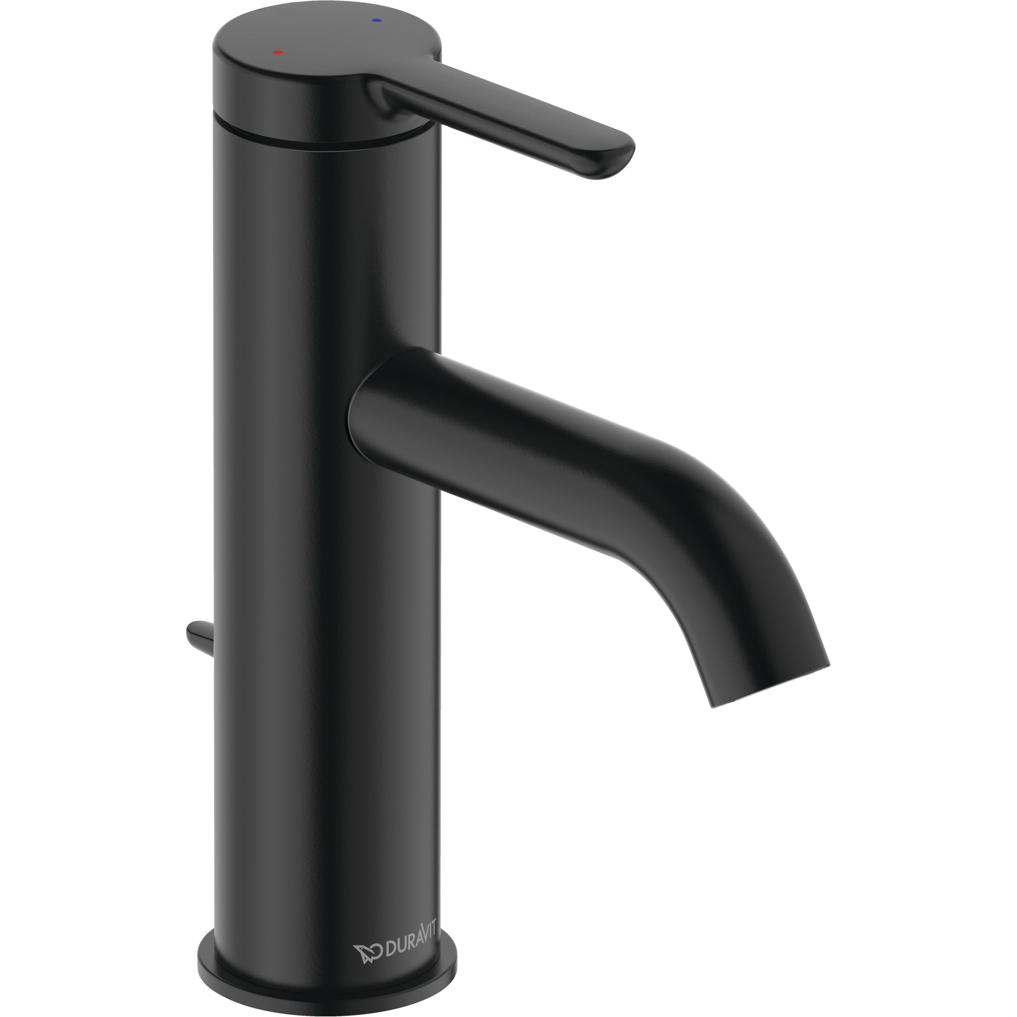 Duravit C.1 Lavabo Bataryası M Boy Sifon Kumandalı Mat Siyah C11020001046