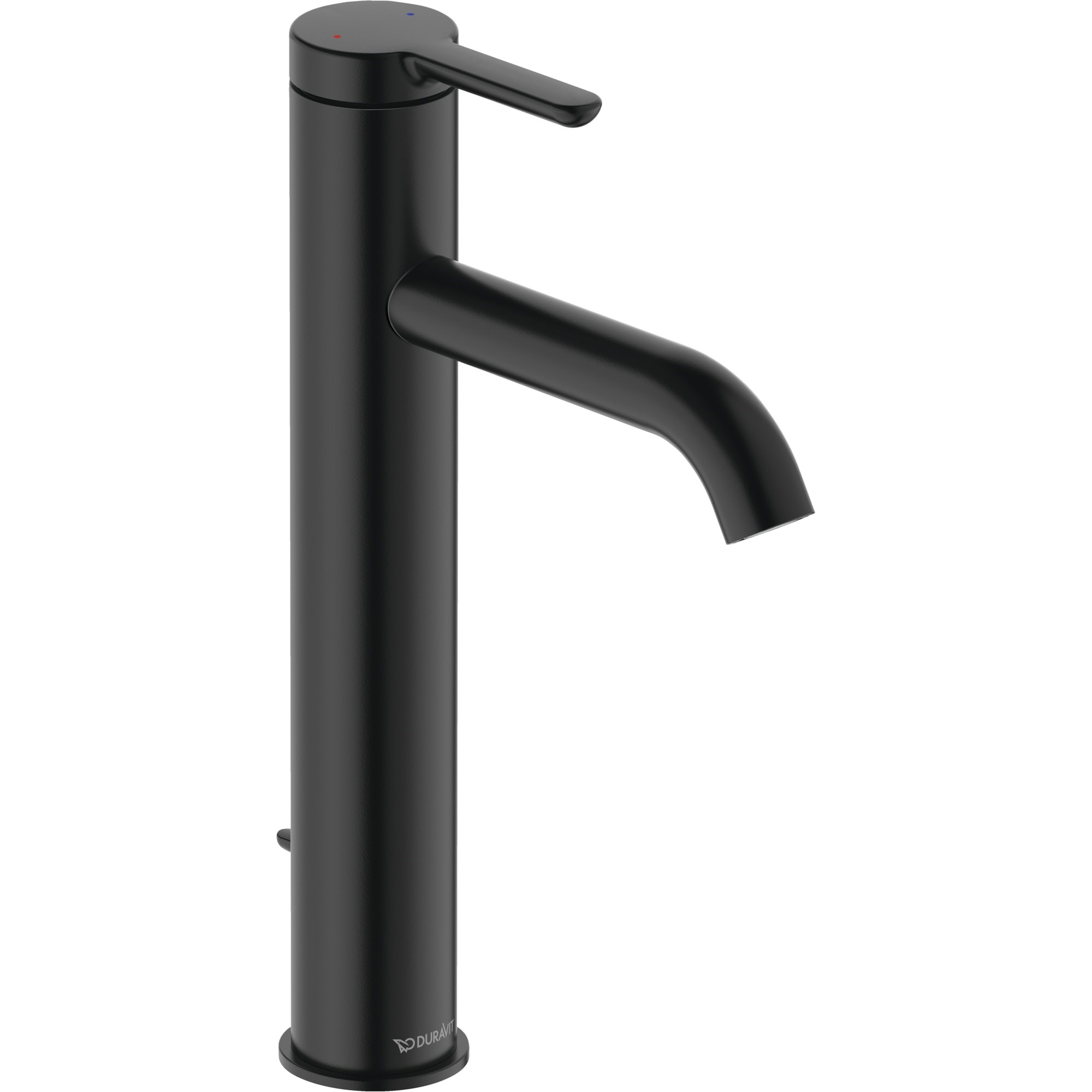 Duravit C.1 Lavabo Bataryası L Boy Sifon Kumandalı Mat Siyah C11030001046