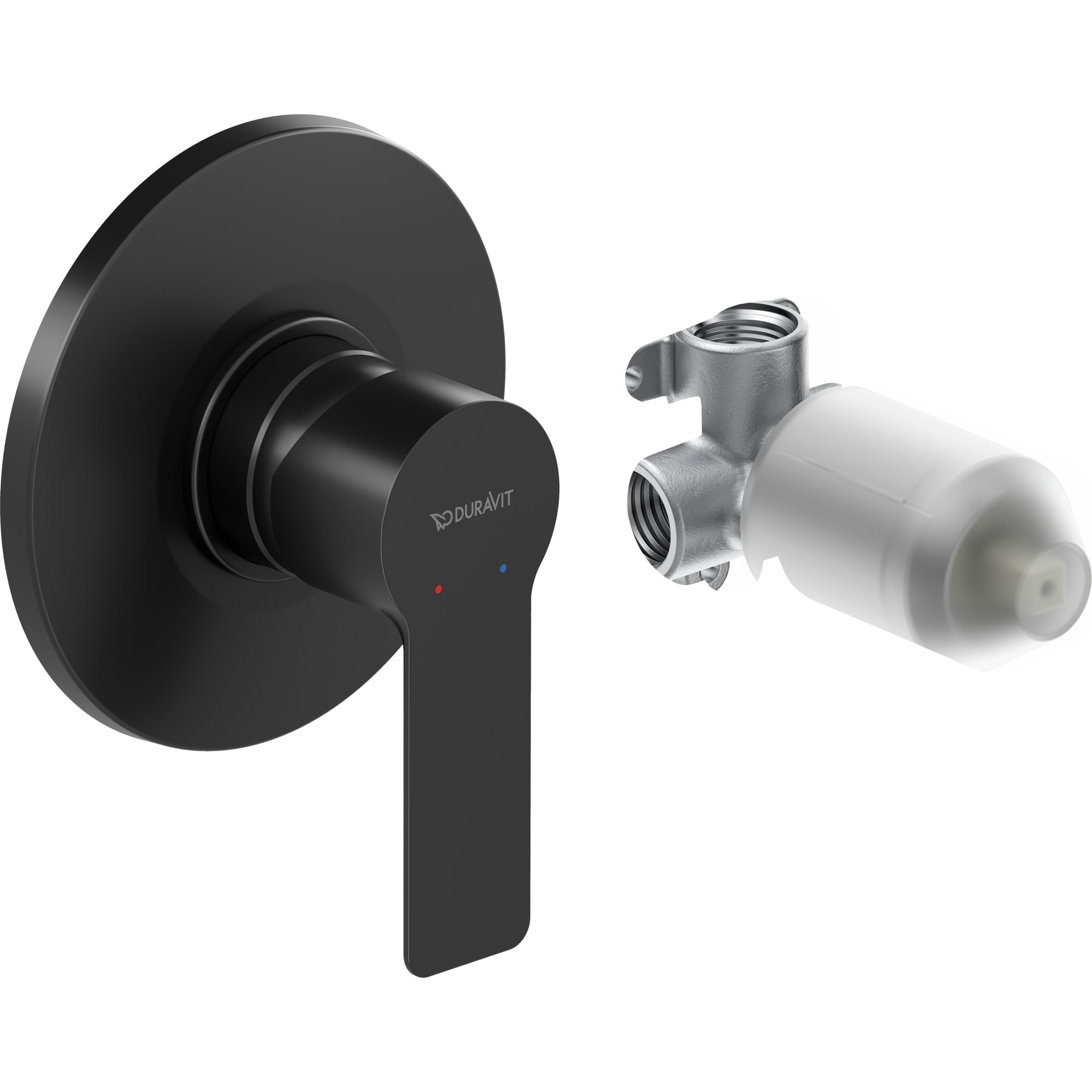 Duravit D-Code Ankastre Batarya Seti 1 Çıkışlı Mat Siyah DC4210007046