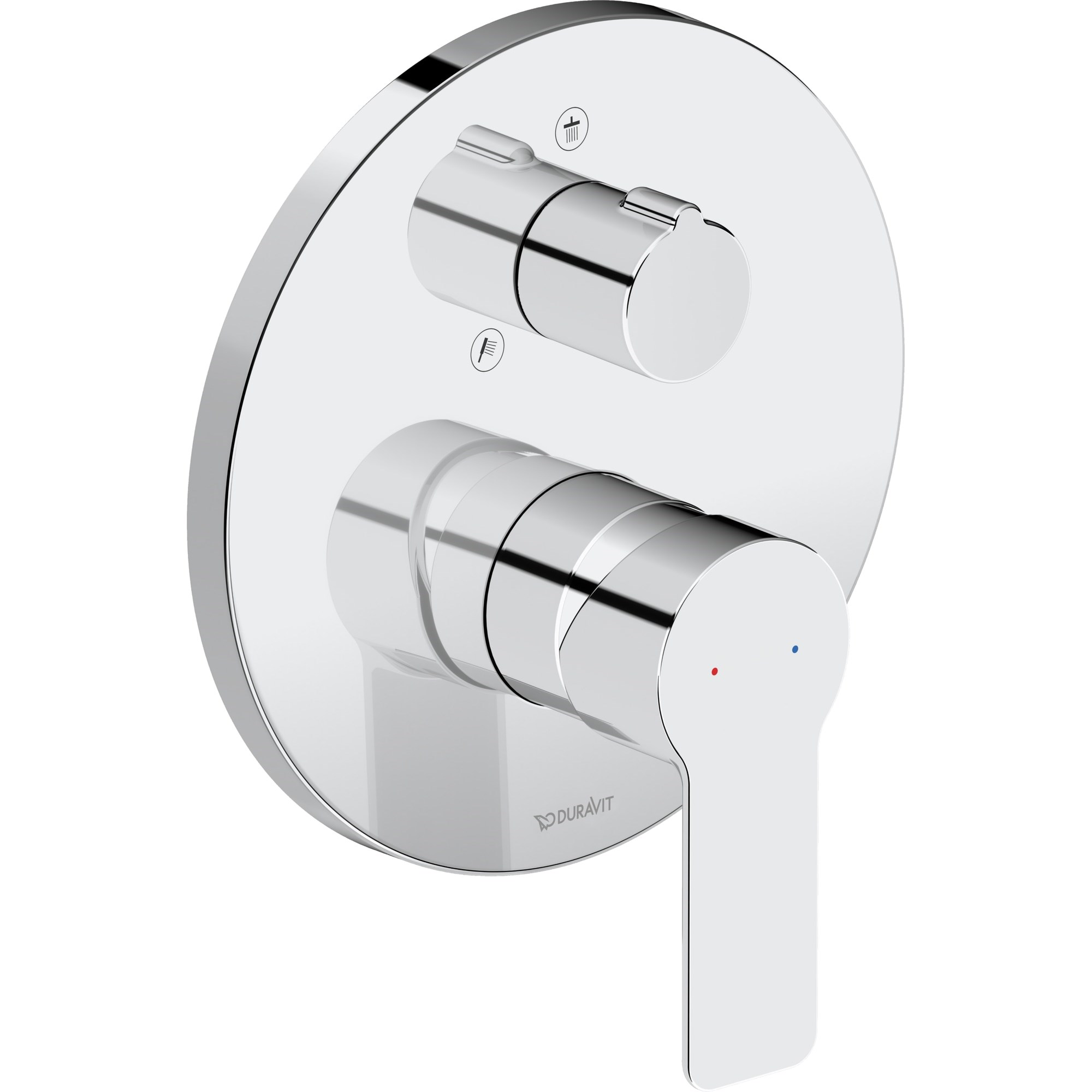 Duravit D-Code Ankastre Duş Bataryası 2 Çıkışlı Krom DC4210012010