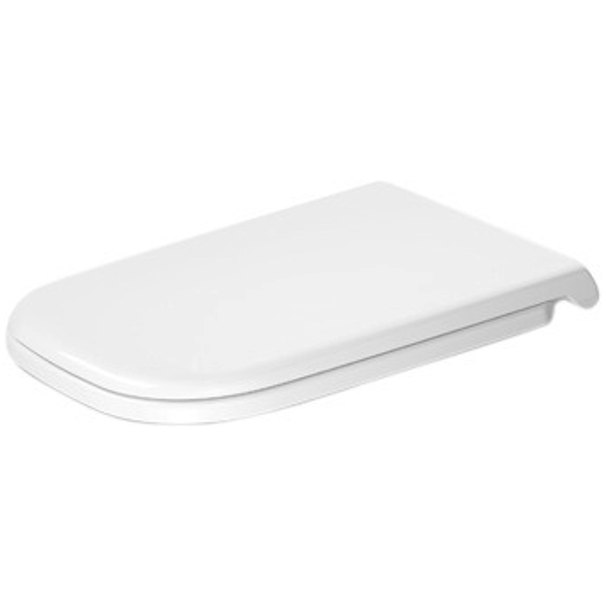 Duravit D-Code Engelli Kullanımına Uygun Uzatılmış Klozet Kapağı 49x36,1 cm Amortisörlü Parlak Beyaz (Tek Satılmaz, 2228390075 Klozet İle Beraber Satılabilir) 0060390000