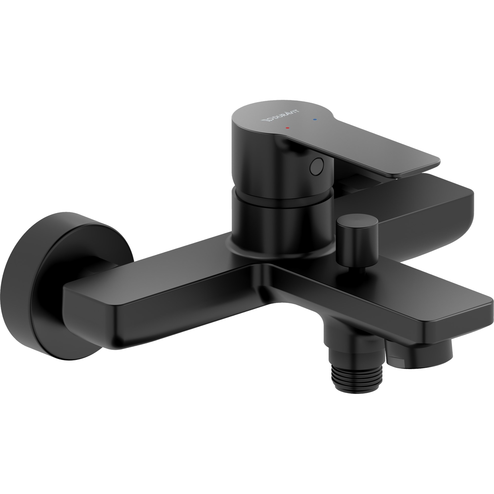 Duravit D-Code Sıva Üstü Küvet Bataryası 2 Çıkışlı Mat Siyah DC5230001046