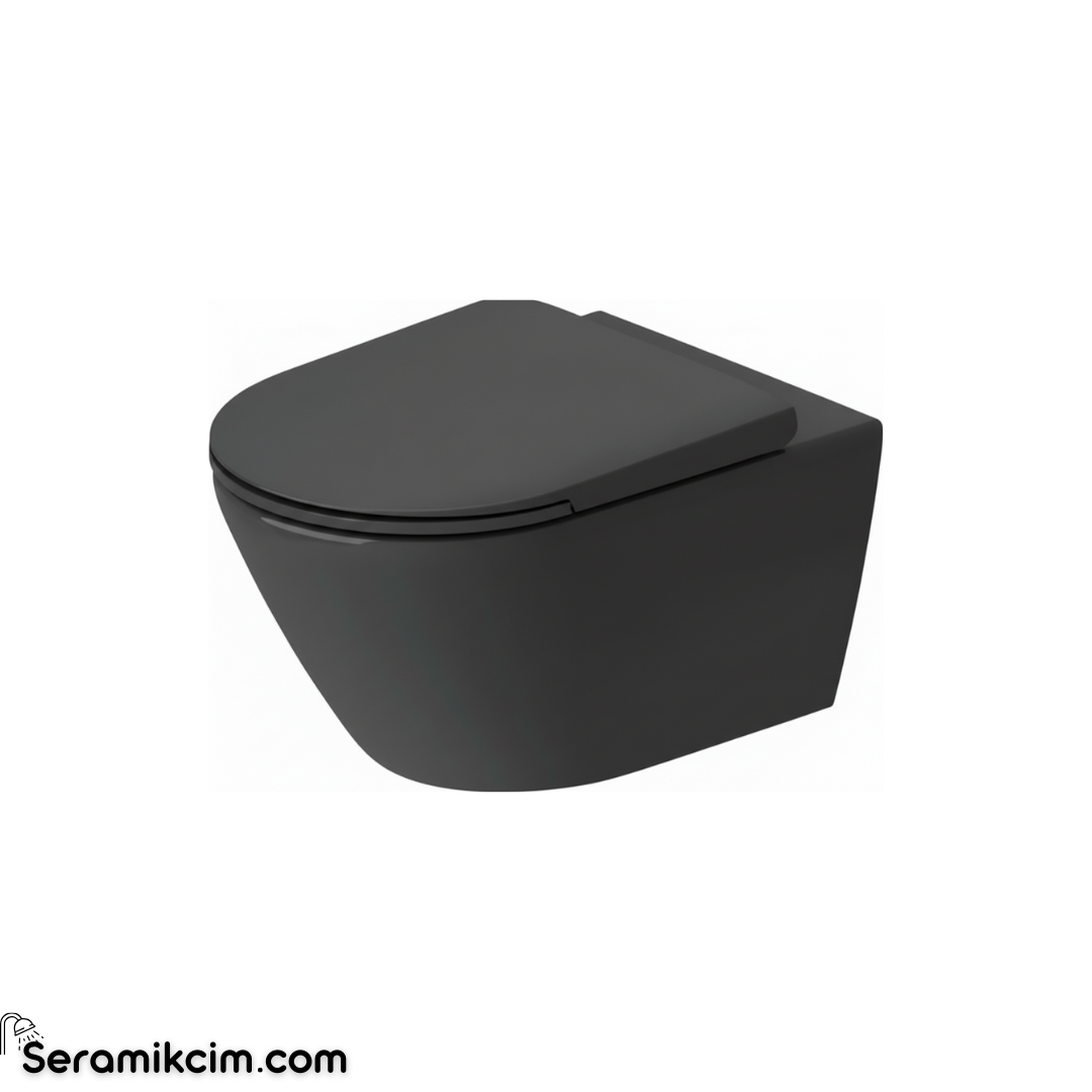 Duravit D-Neo Rimless® Asma Klozet Mat Antrasit