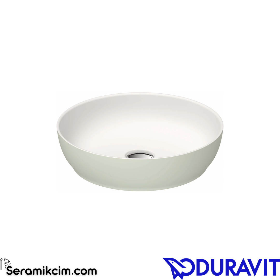 Duravit Sivida DuroCast® Çanak Lavabo Ø40cm Beyaz / Yeşil