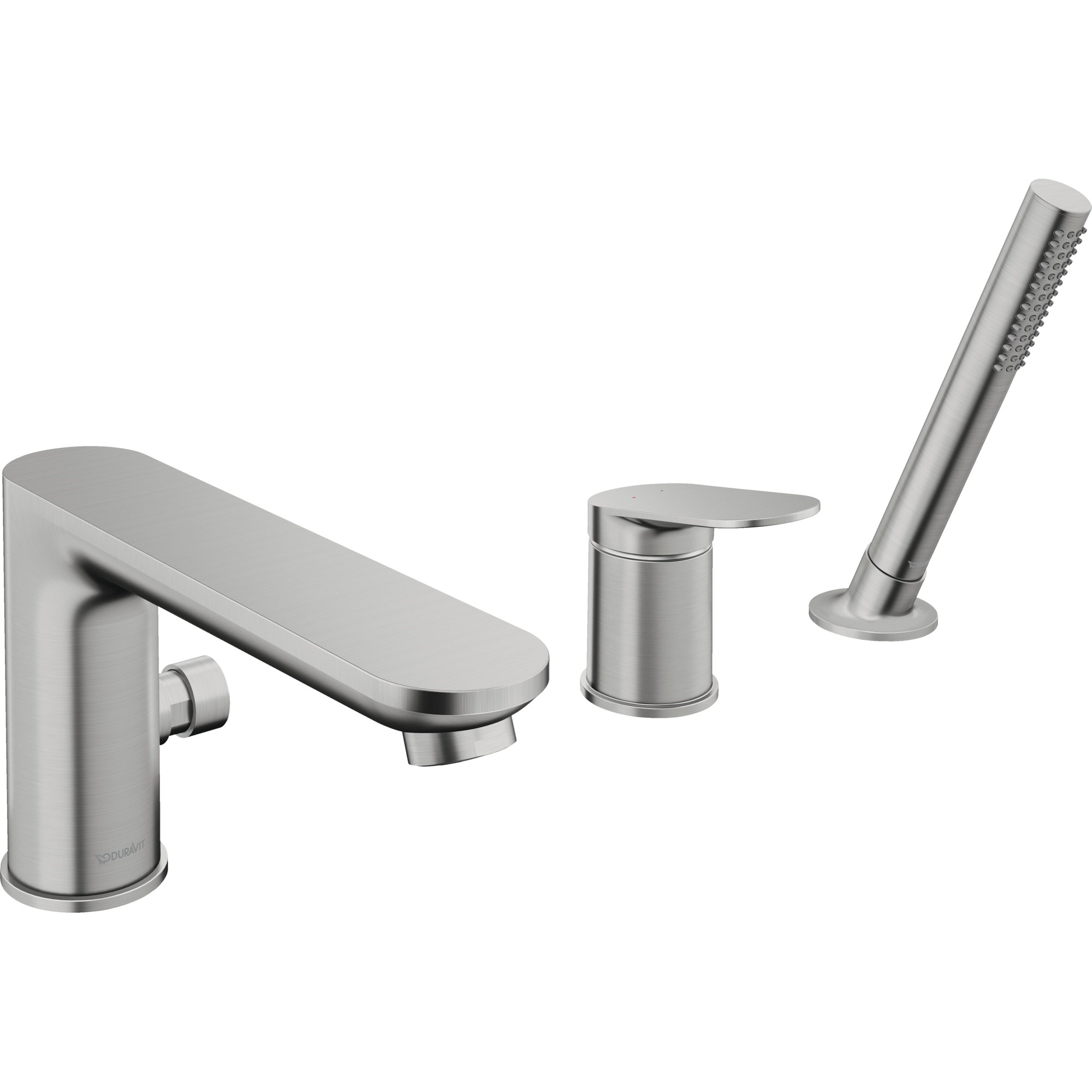 Duravit Wave 3 Delikli Küvet Bataryası Fırçalı Paslanmaz Çelik WA5260000070