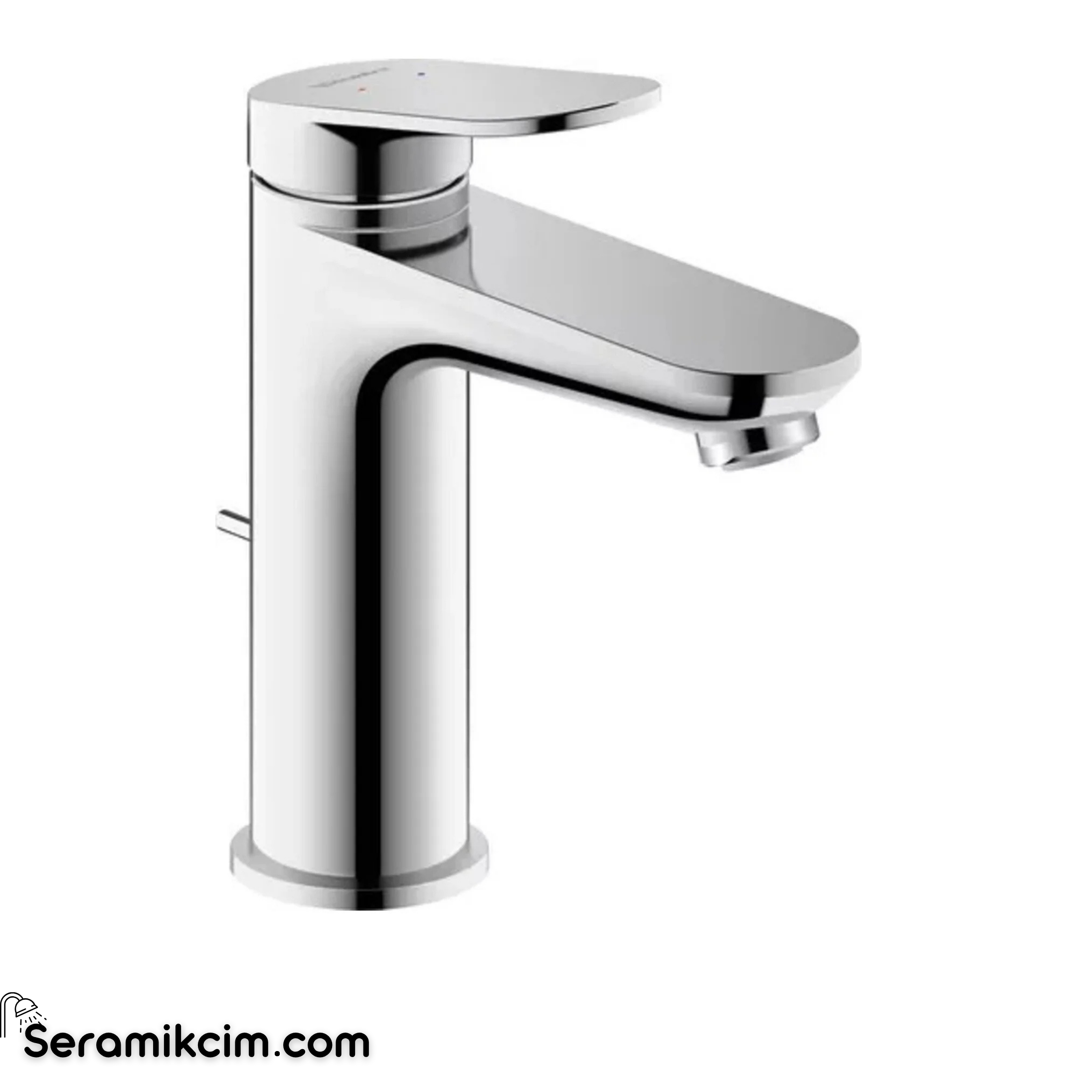 Duravit Wave, Lavabo Bataryası, Pop-Up Sifon Kumandalı, Medium, Parlak Krom 52X166X171 Mm Wa1020001010