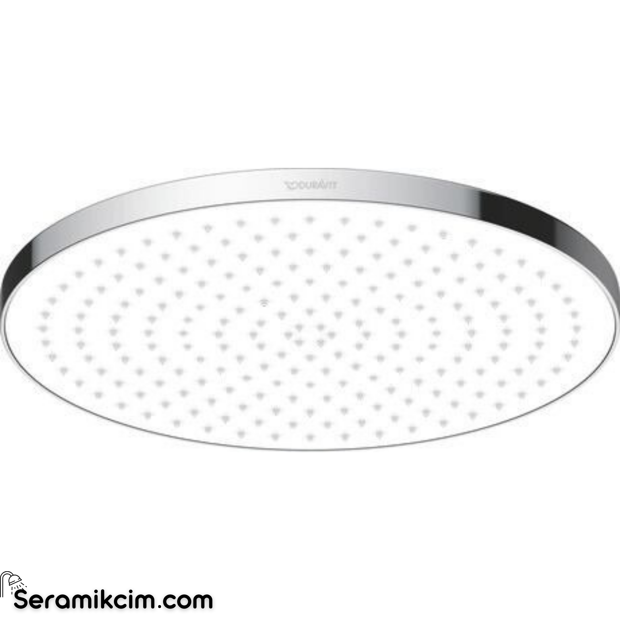 Duravit Yuvarlak Tepe Duşu, 23 cm Krom UV0662017010
