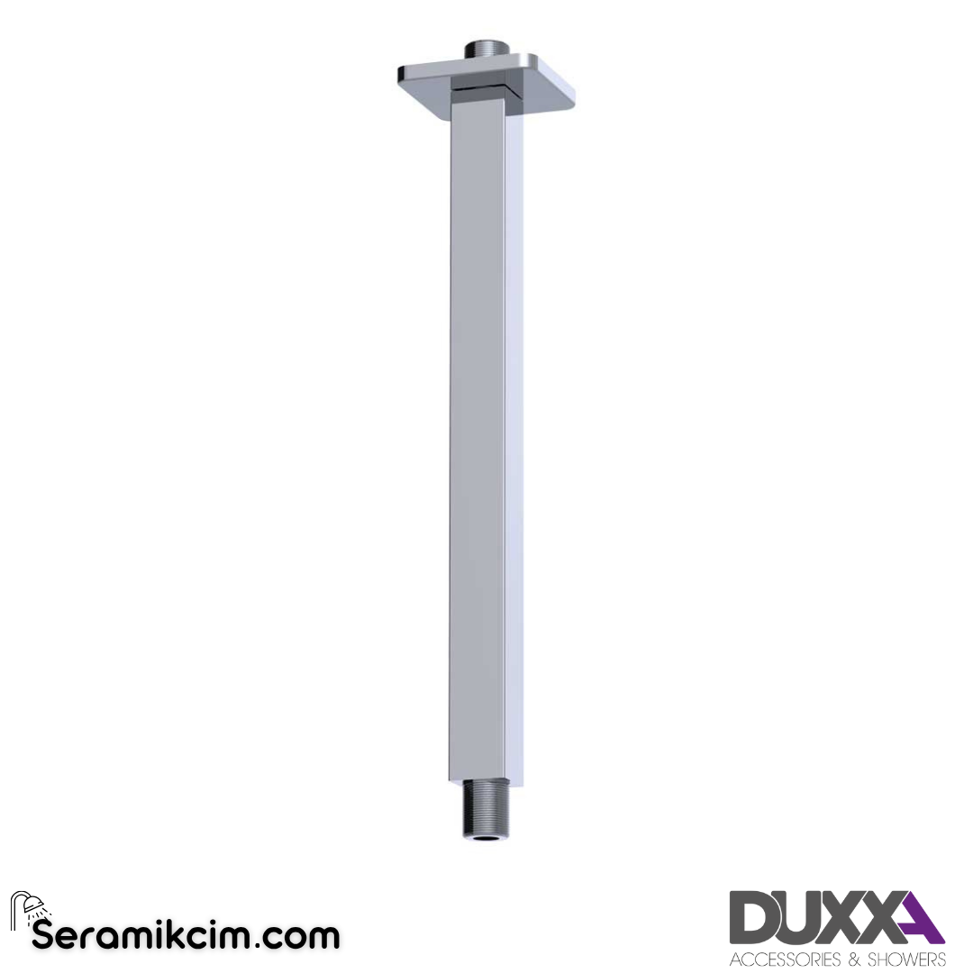 Duxxa Ankastre Duş Borusu Tavandan 30 cm SS Kromaj Kare D.670.TK - D.670.TK