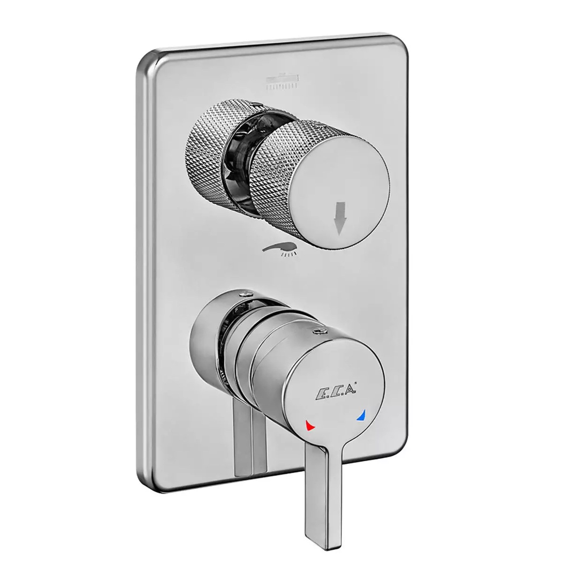 ECA Life Ankastre Banyo/Duş Bataryası Sıva Üstü Grubu - 2 Yollu Krom 102167222-KDE