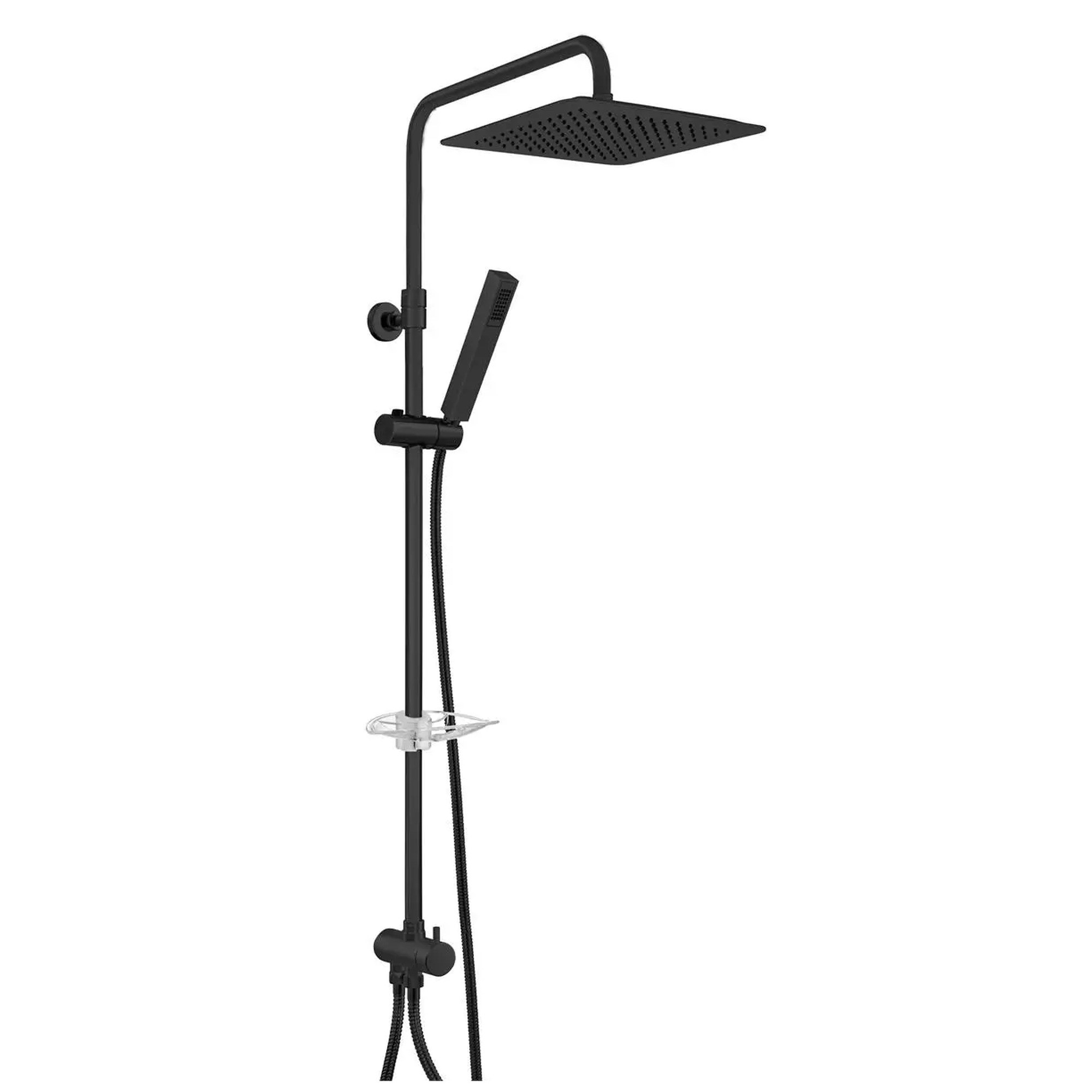 ECA Life Teleskobik Kolonlu Duş Sistemi 250 x 250 Mat Siyah 102158078C1