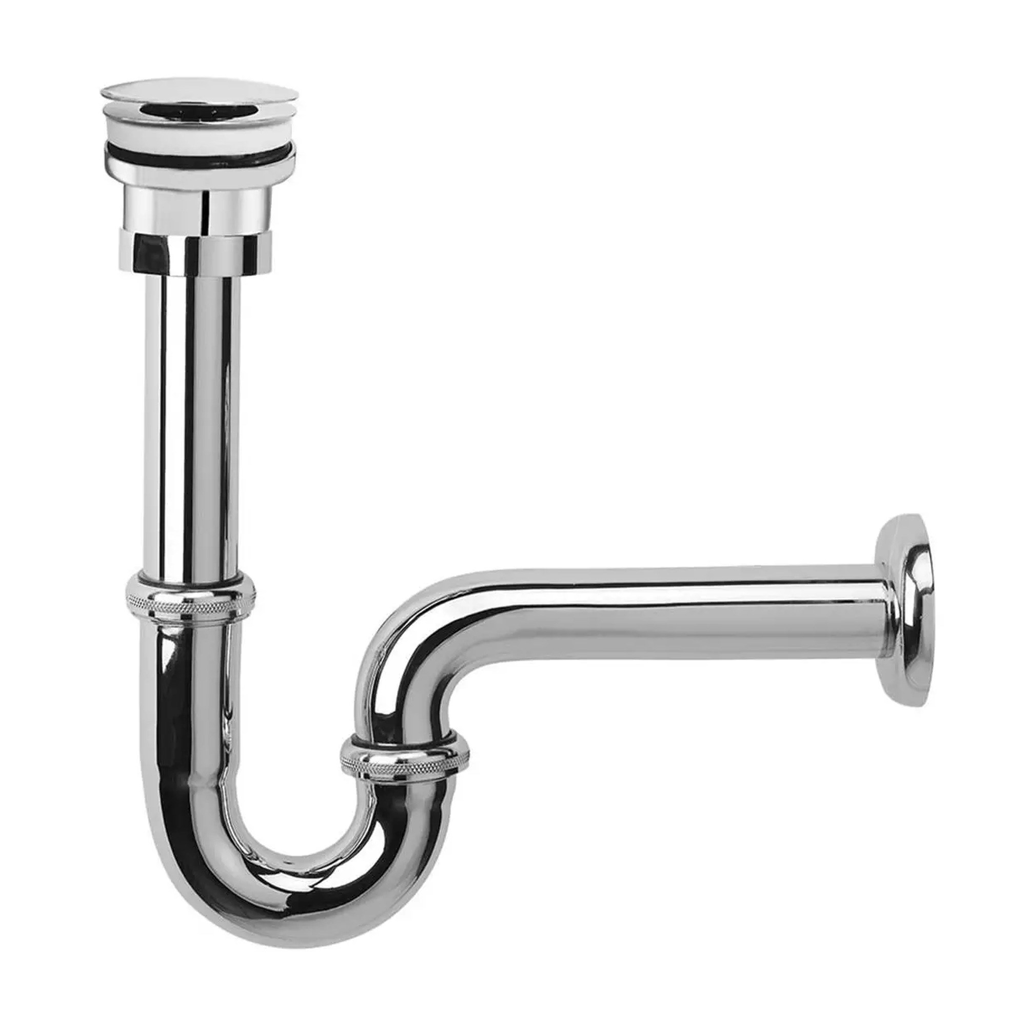 ECA Minimal U Borulu Lavabo/Eviye Sifonu - Süzgeçli Krom 102119026