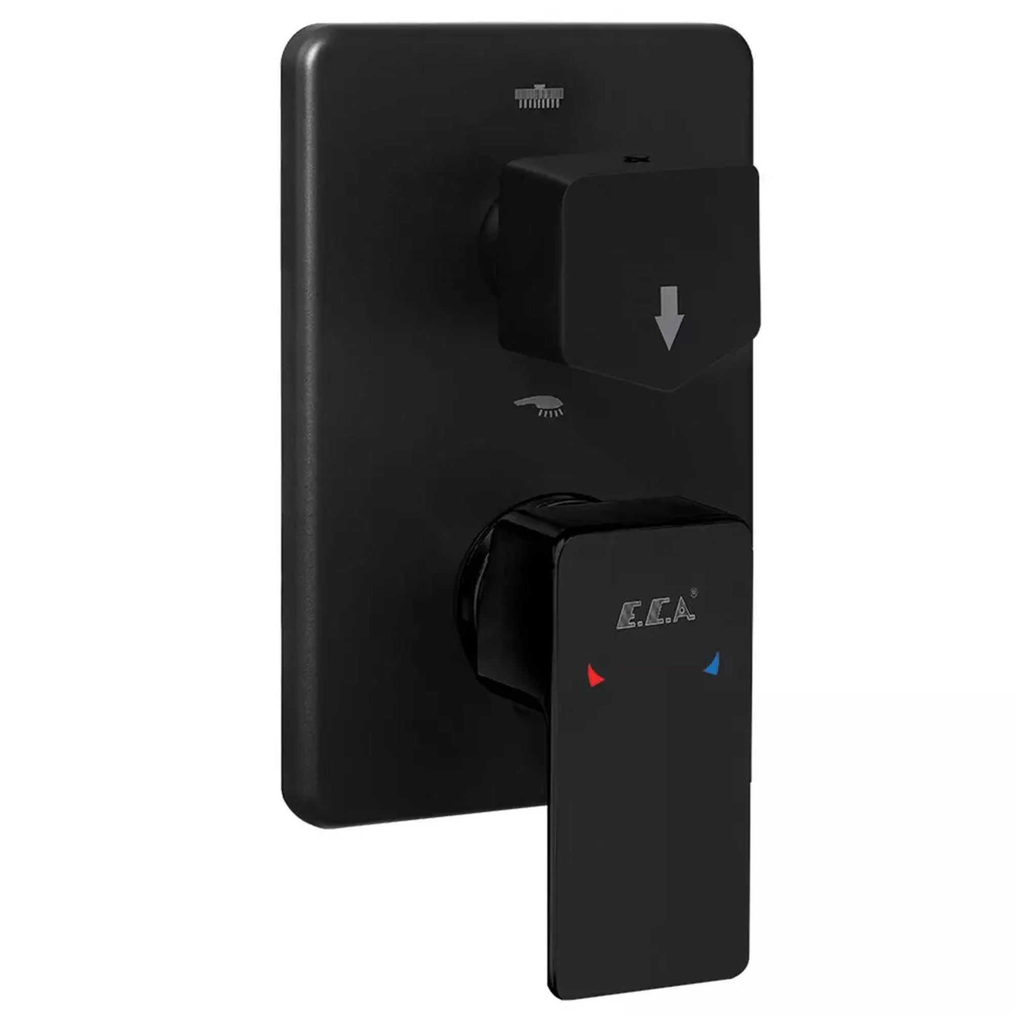 ECA Royal Ankastre Banyo/Duş Bataryası Sıva Üstü Grubu - 2 Yollu Mat Siyah 102167251C1-KDE