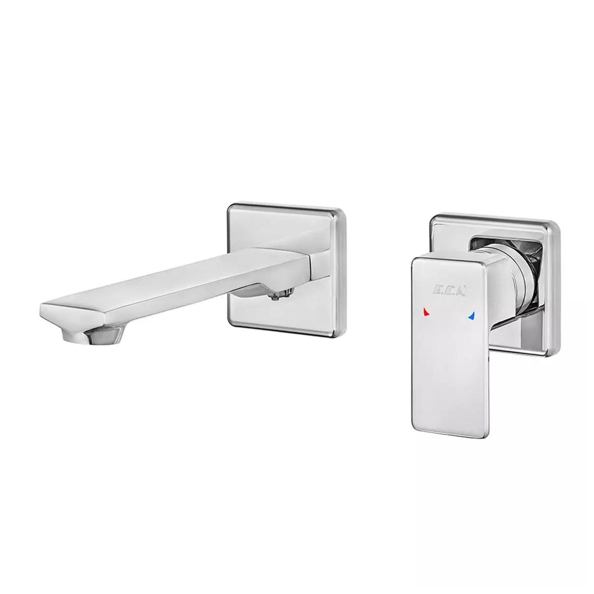 ECA Royal Ankastre Lavabo Bataryası Sıva Üstü Grubu - Çift Rozet Krom 102167621-KK