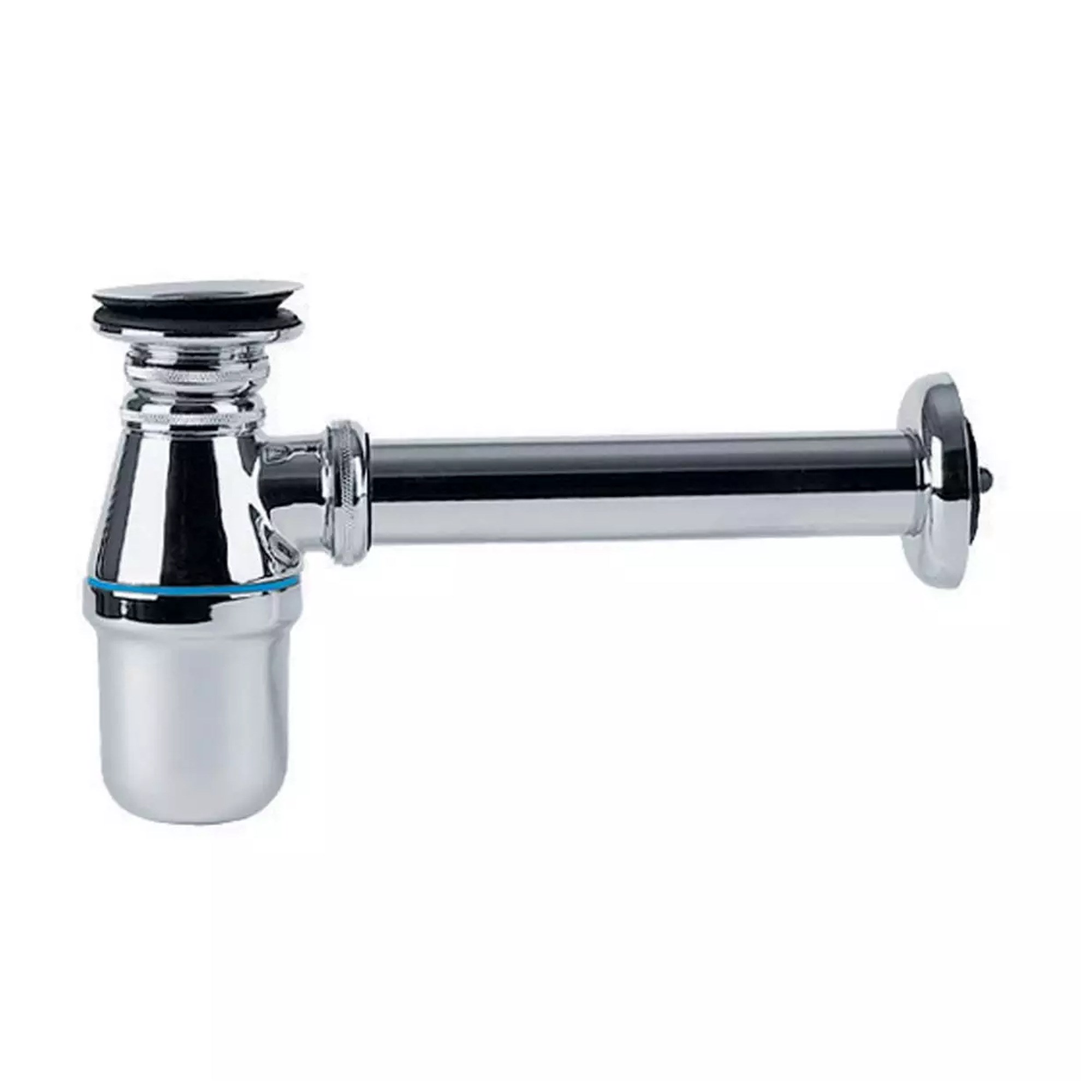 ECA Standart Lavabo/Eviye Sifonu Plastik Taslı Krom 102119003