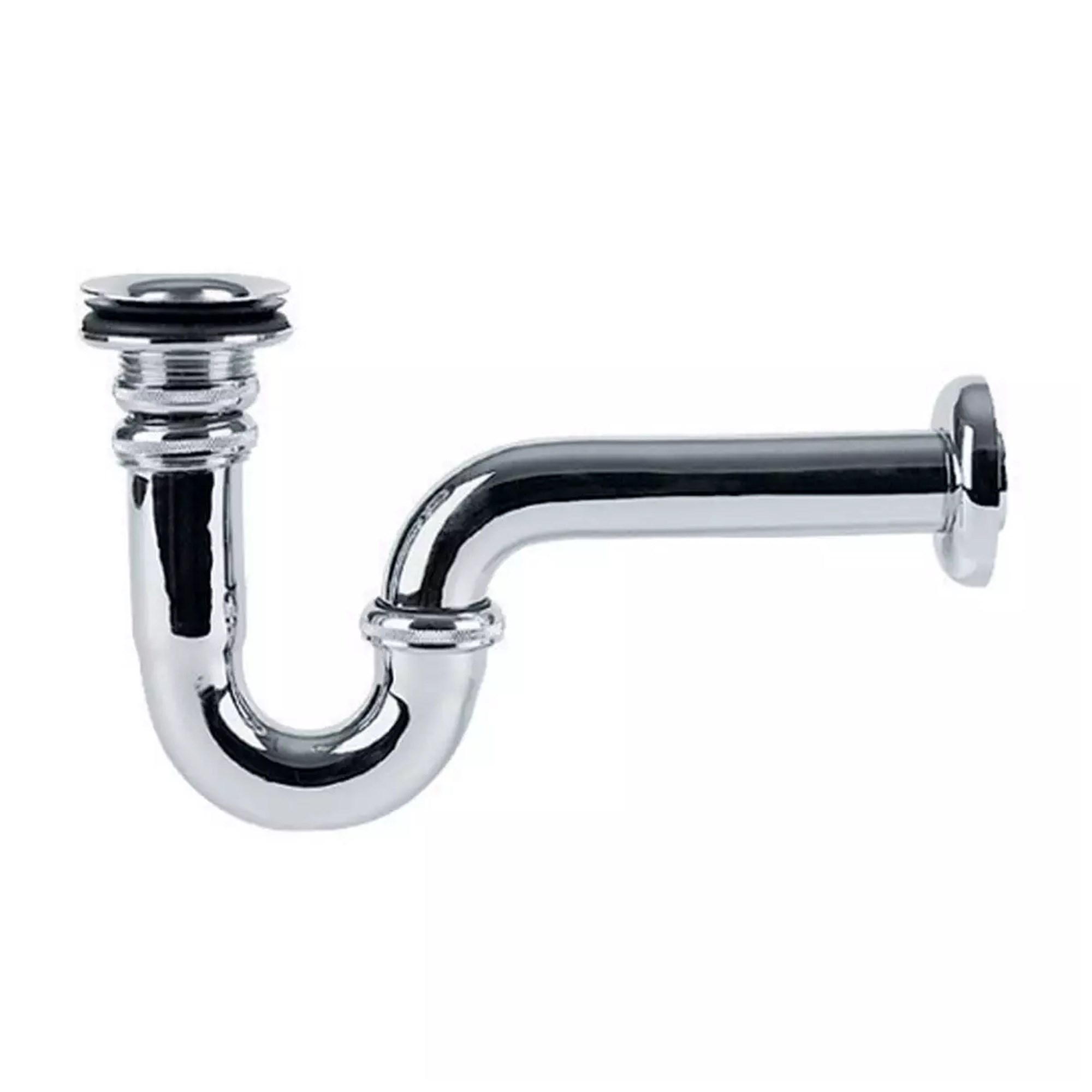 ECA U Borulu Lavabo/Eviye Sifonu - Süzgeçli Krom 102119118