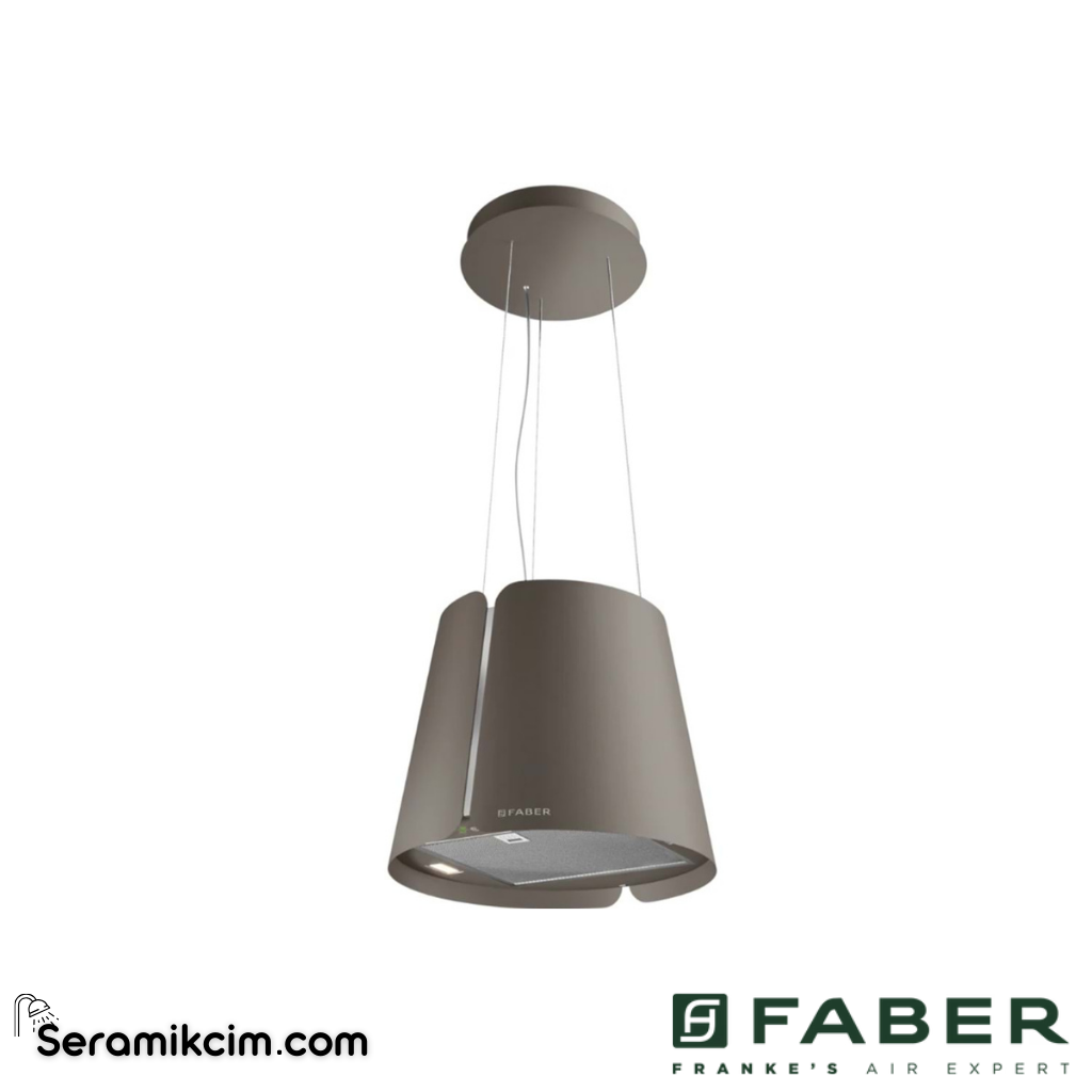 Faber Beat BEAT TITANIUM MATT F45 ⌀450mm Ada Tipi Davlumbaz Titanyum - 345.0655.178