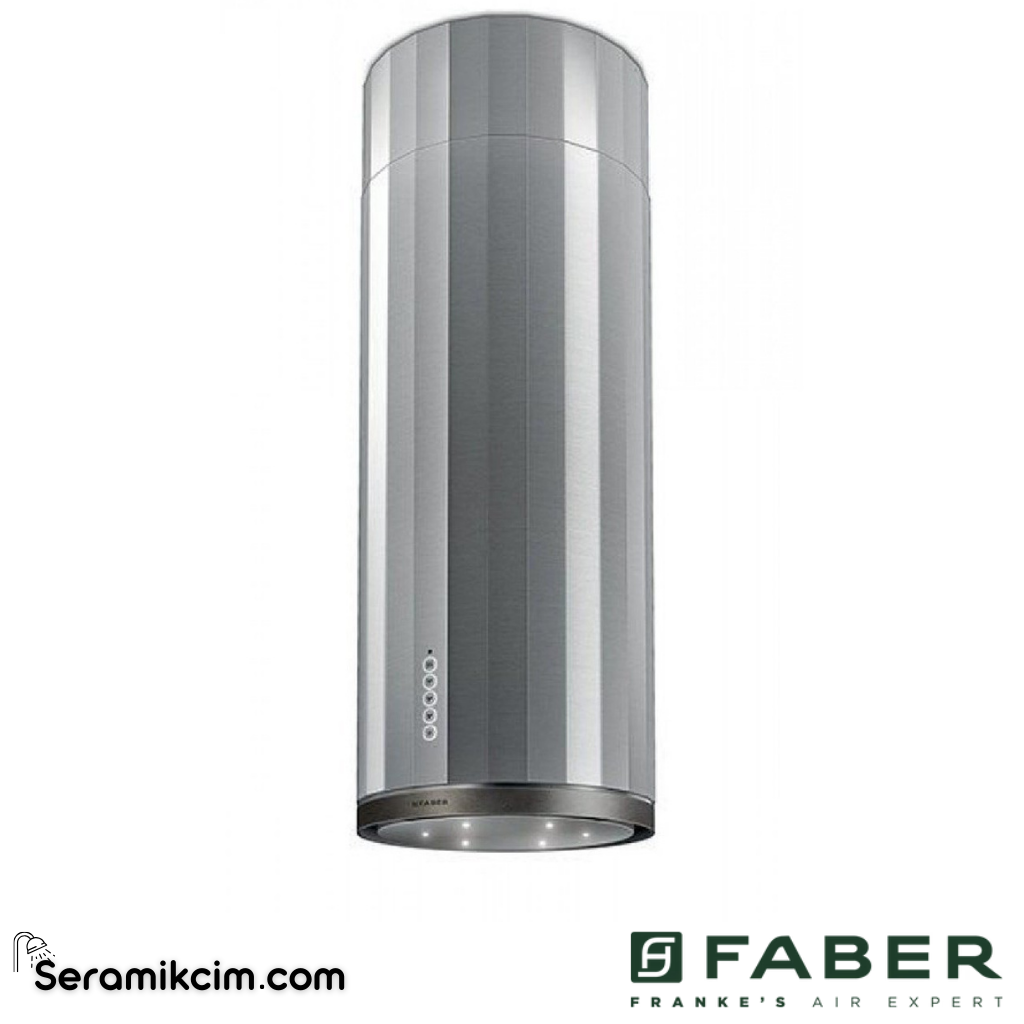 Faber Corinthia Isola EV8+ X/OM A37 ⌀370mm Ada Tipi Davlumbaz Paslanmaz Çelik / Metal Eskitme 110.0456.261 - 110.0456.261