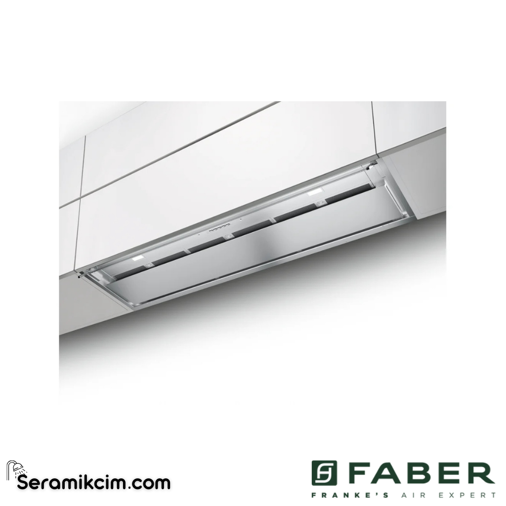Faber In-Nova Premium EV8+X A90 898x320mm Ankastre Davlumbaz Paslanmaz Çelik - 110.0439.951